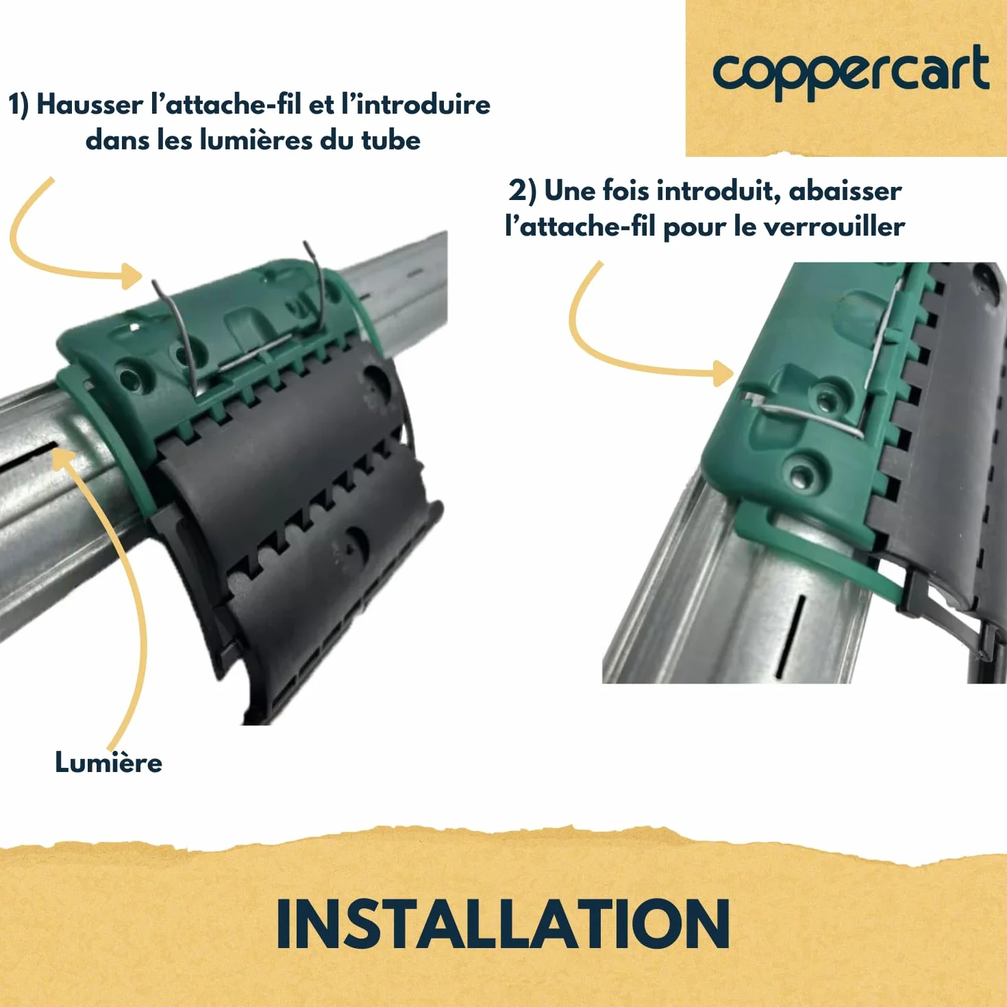 Attache Verrou Volet Roulant ZF Clicksur H875E Lot de 2 - Fixation Sécurisée Lame 8mm - Verrou Automatique Anti-Soulèvement