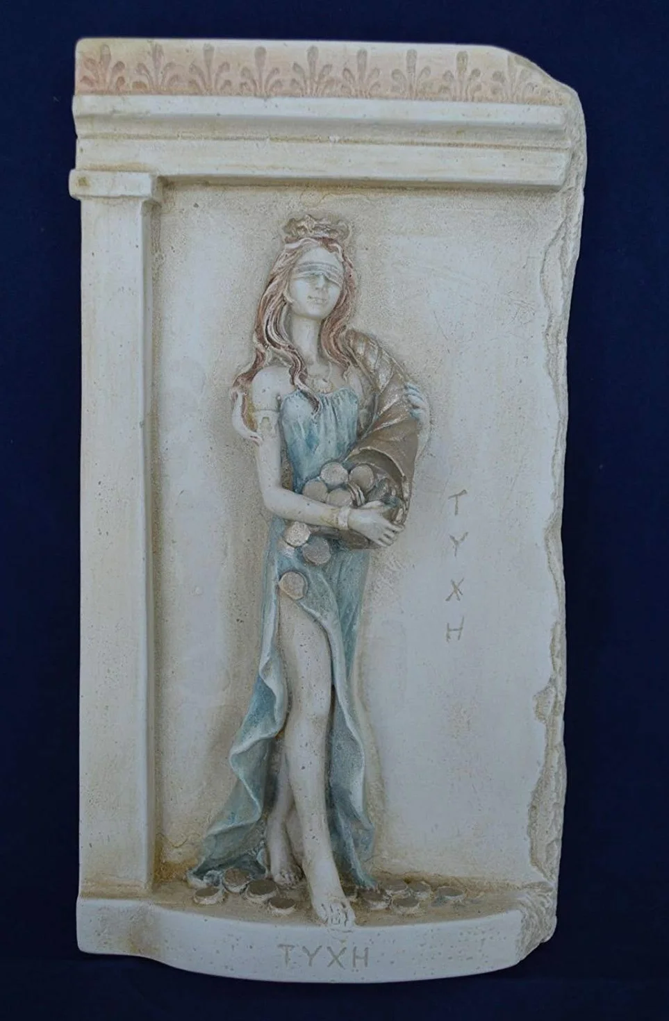Estía Creations Déesse Tyché Déesse de Chance Et Fortune Sculpture Fille d'Aphrodite