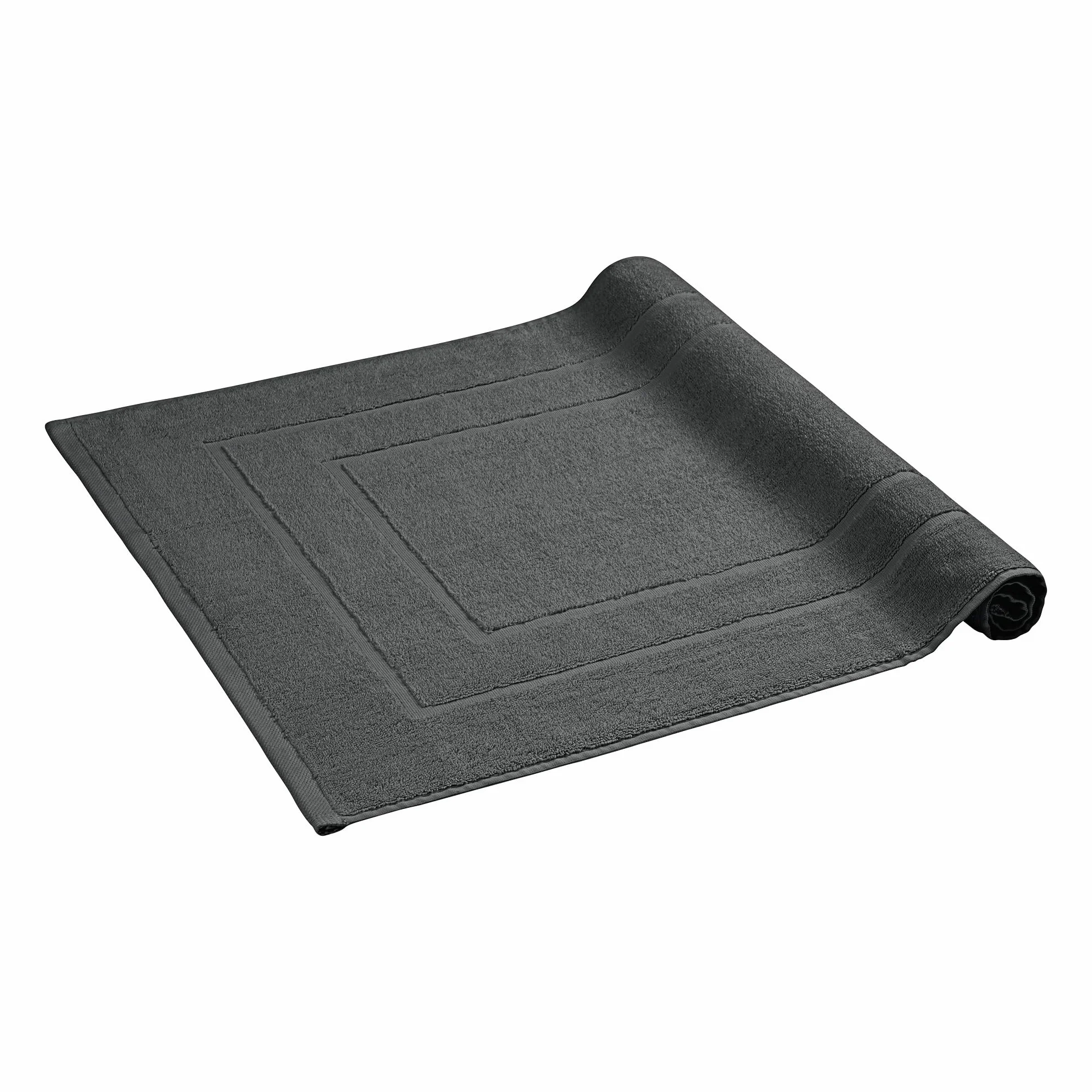 Homewell Tapis de bain 60 x 90 cm coton anthracite