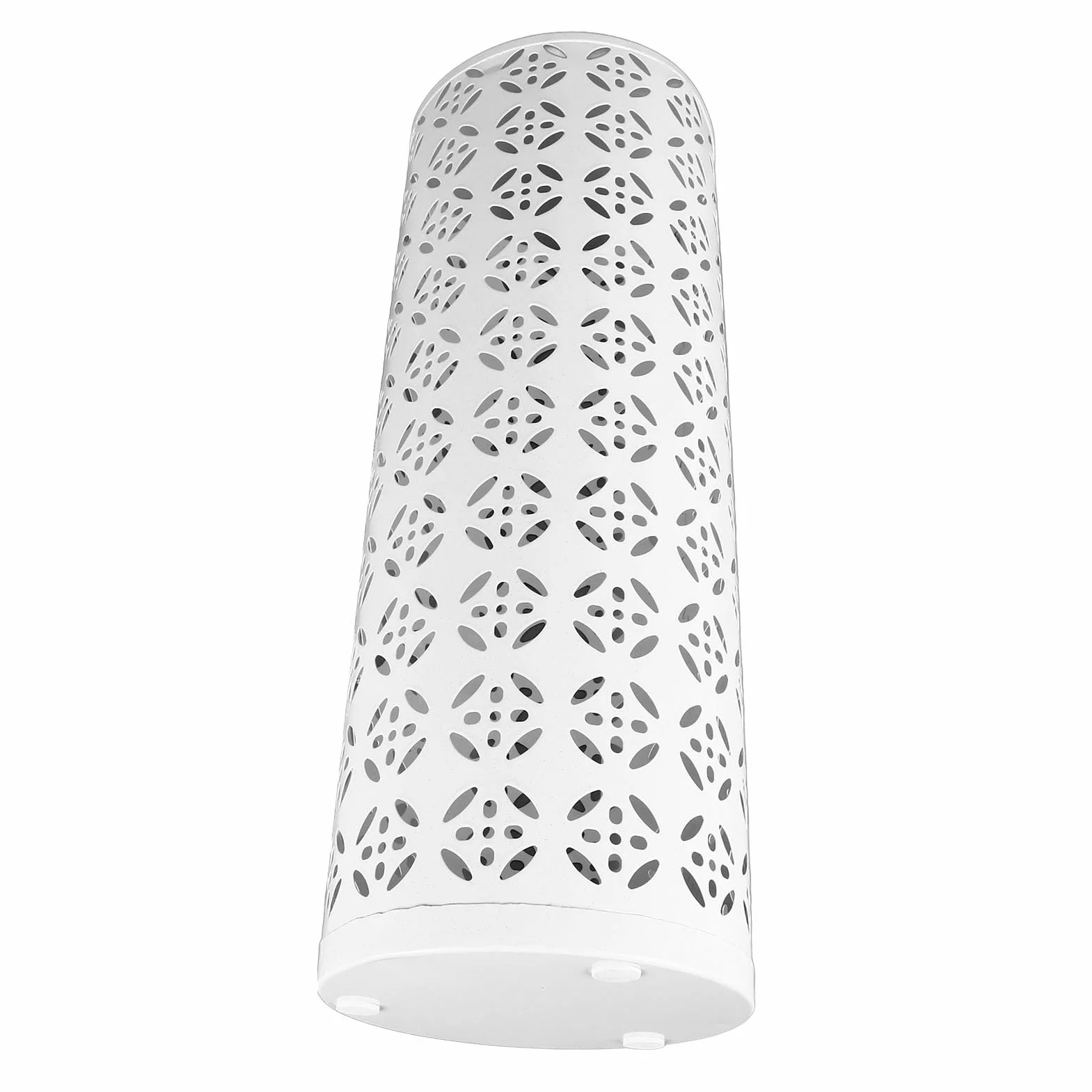 Porte-parapluie en Métal sur Pied Rond et Creux pour Entrée, Blanc