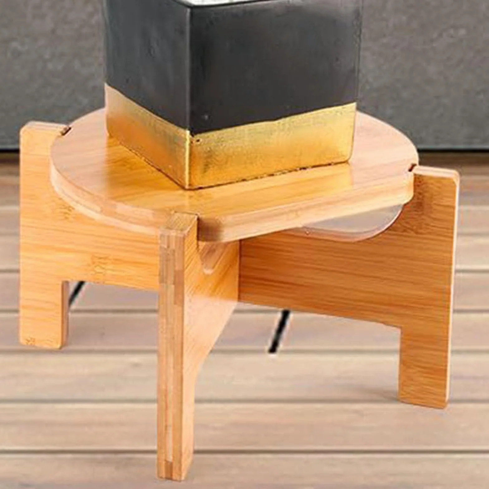 Support Distributeur De Boissons Socle Bois Pour Fontaine Robuste Table Cuisine Accessoire Comptoir Pichet