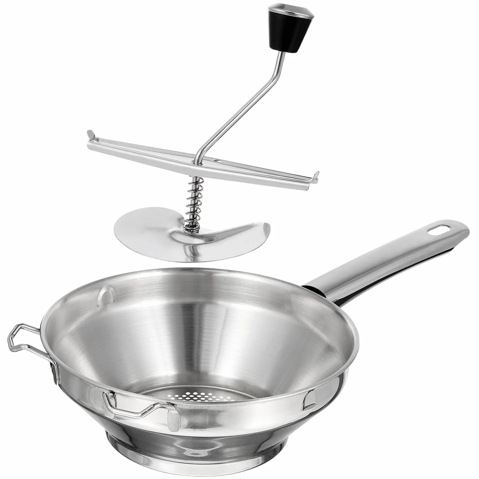 Presse Purée Manuel Acier Inoxydable Moulin à Pommes de Terre Antidérapant