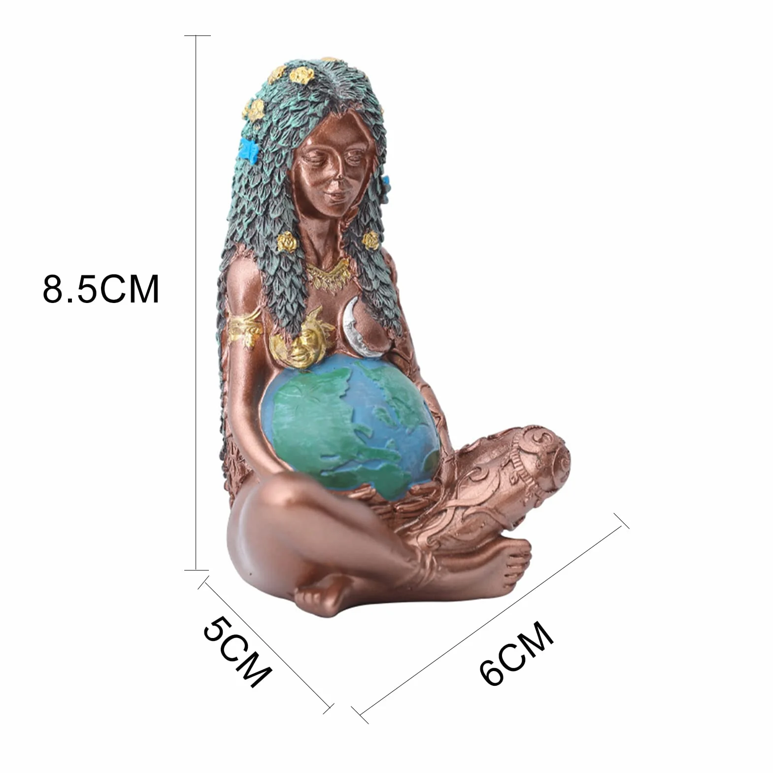 Déesse De Gaia Art Mère Terre Statue Décor Extérieur Figurine Cadeau Maman