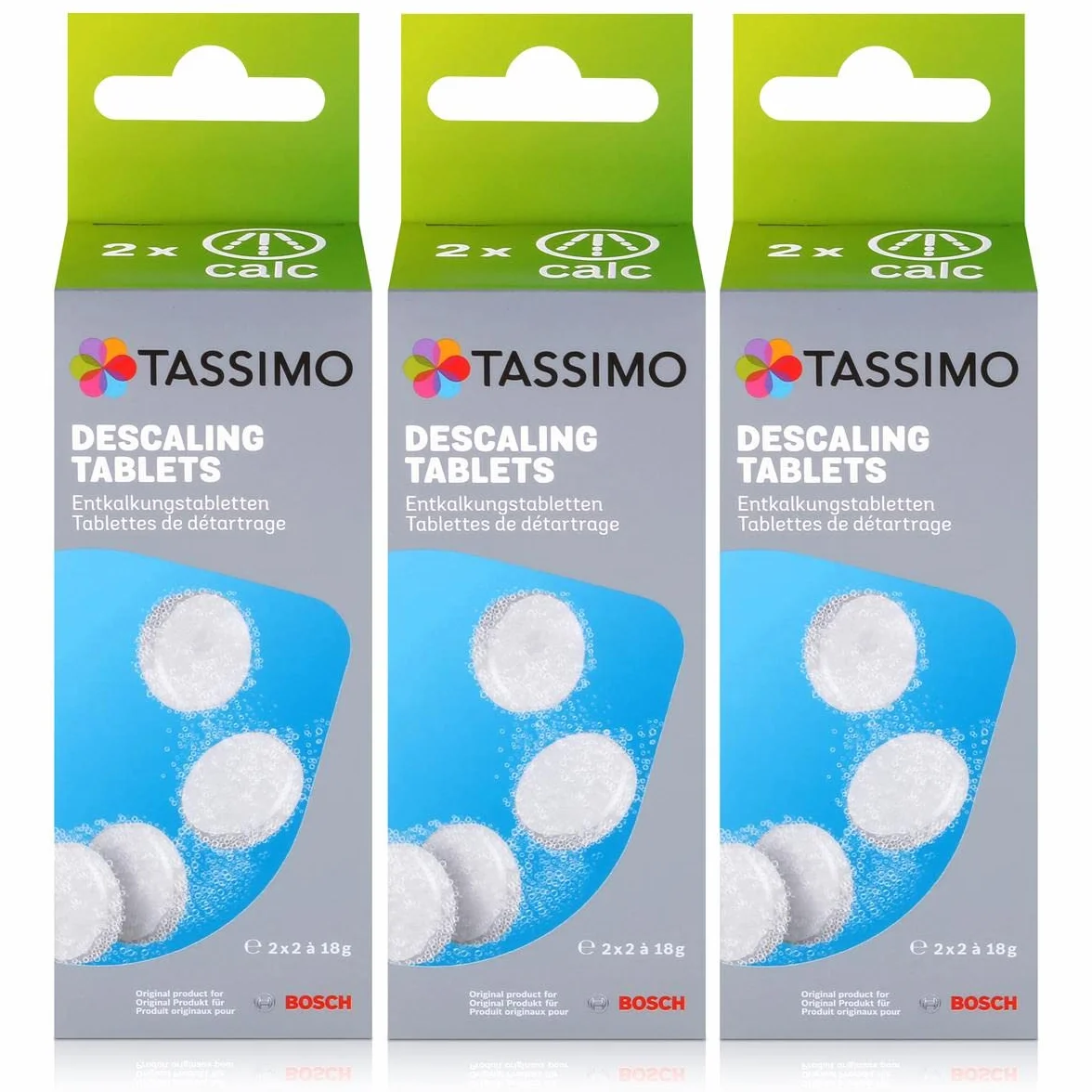 Bosch Tassimo 3 boîtes tablettes détartrantes
