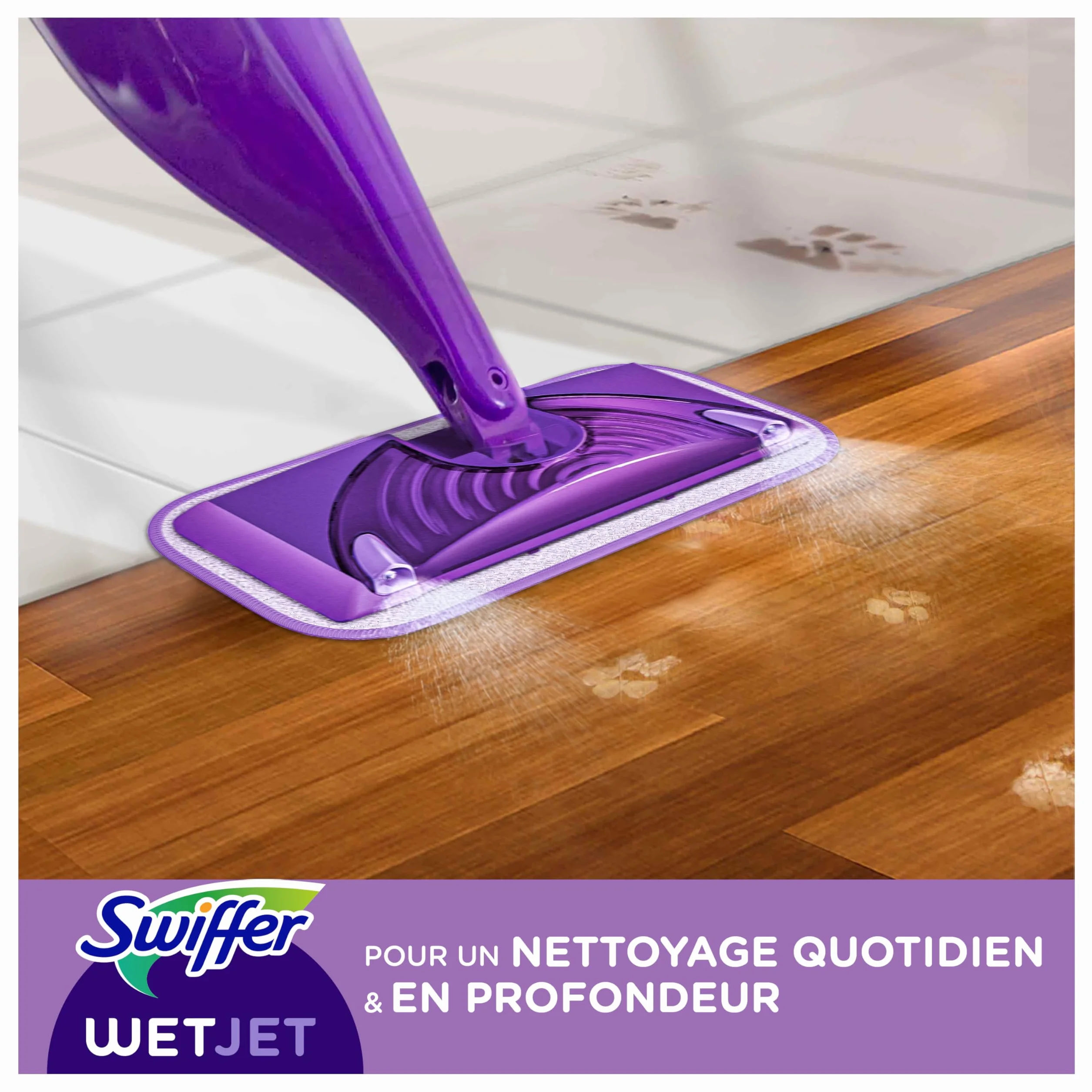 Swiffer WetJet 12 Recharges Jetables Nettoyantes Multi-Surfaces