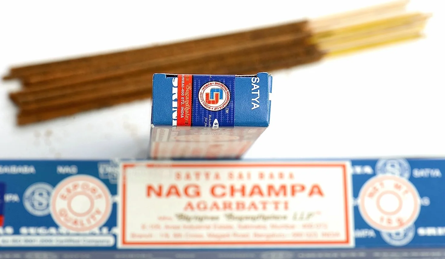 Satya Nagchampa Bâtonnets d'encens 15 g x 12 paquets