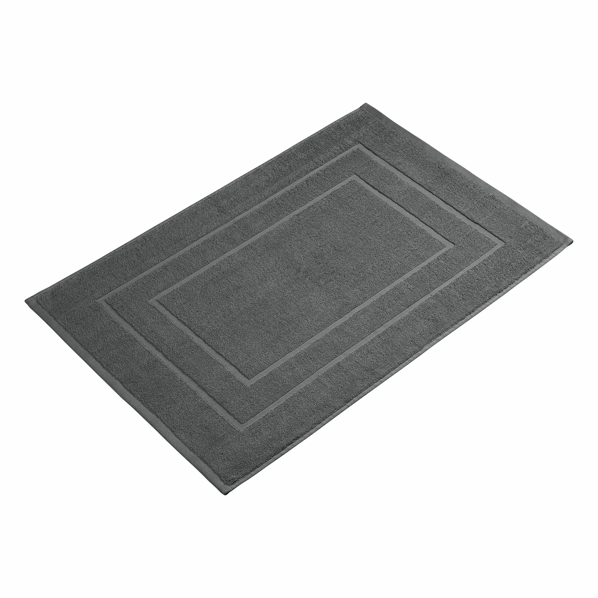 Homewell Tapis de bain 60 x 90 cm coton anthracite