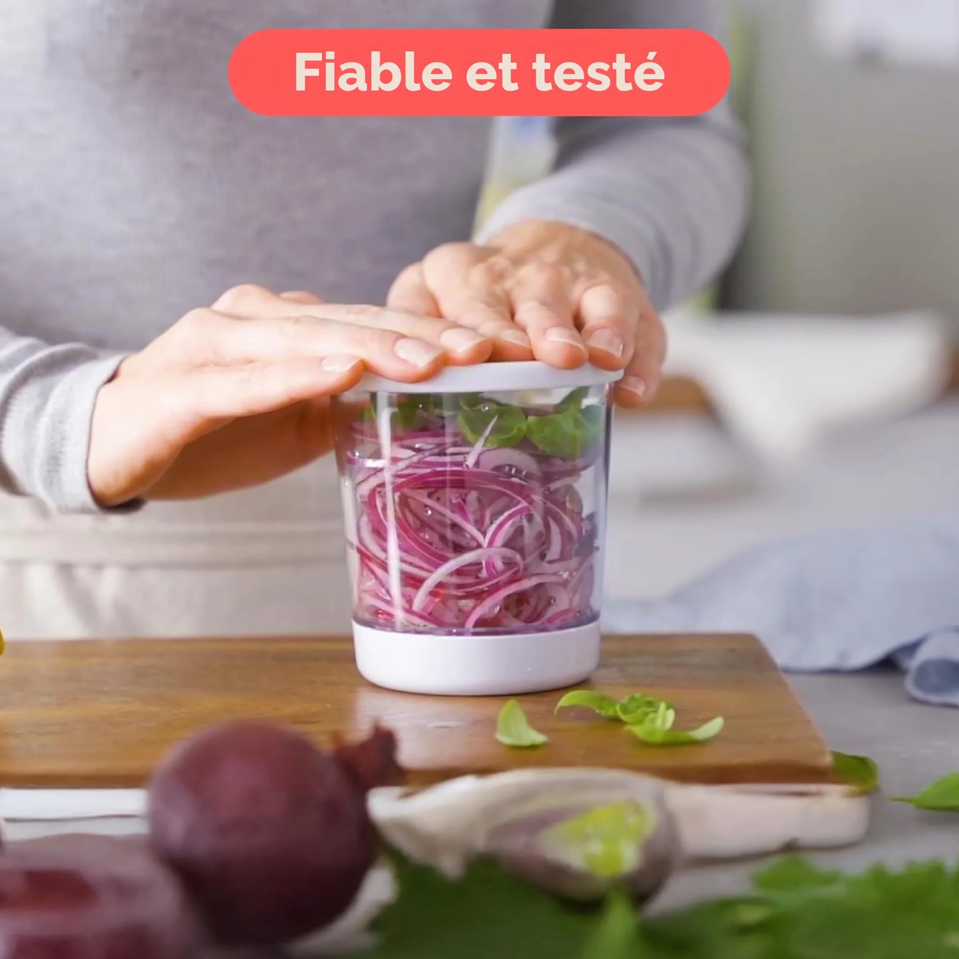 Spiraliseur de Légumes Manuel Multifonction 4-en-1 - Coupe Légumes Spirale pour Tagliatelles Courgette Carotte Concombre