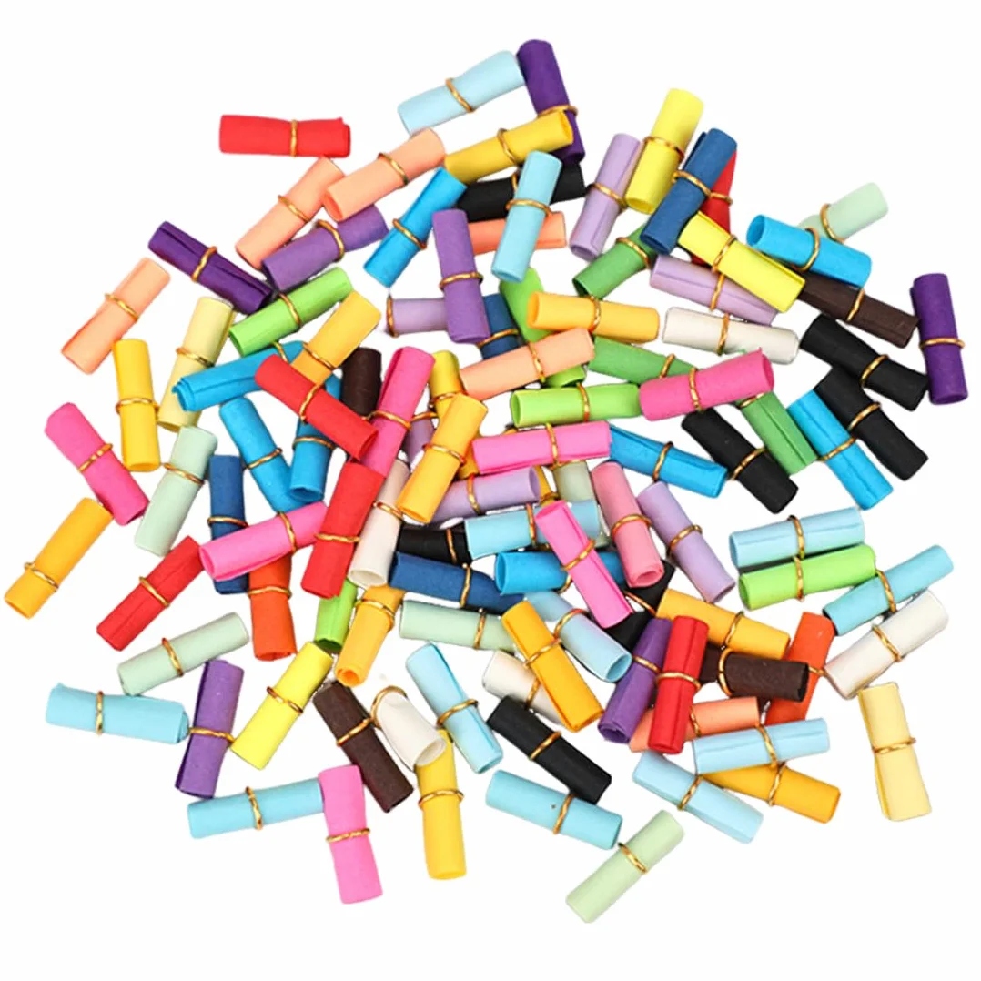 Petit Parchemin Capsules De Messages Rouleaux De Parchemin Miniatures Souhaits, 200 pièces
