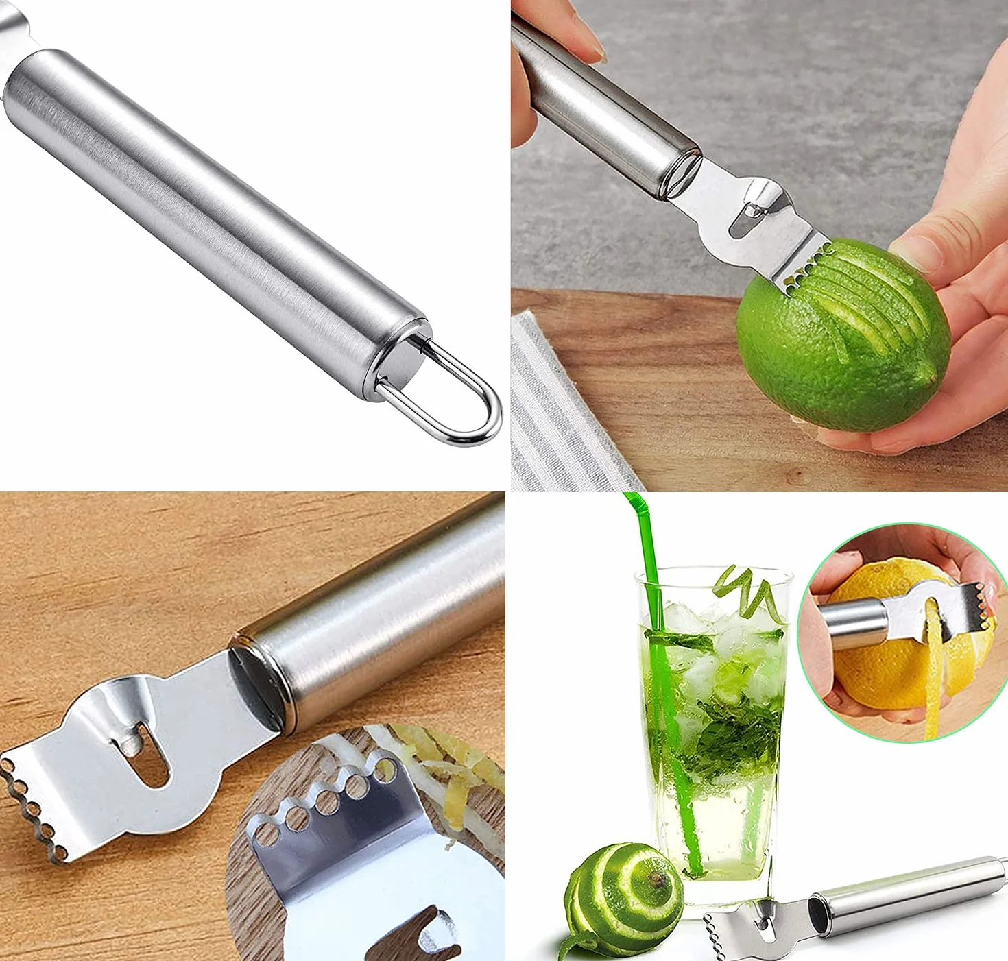 Cuillère à Melon Acier Inoxydable 4 Pièces Set Fruits Outils Découpage