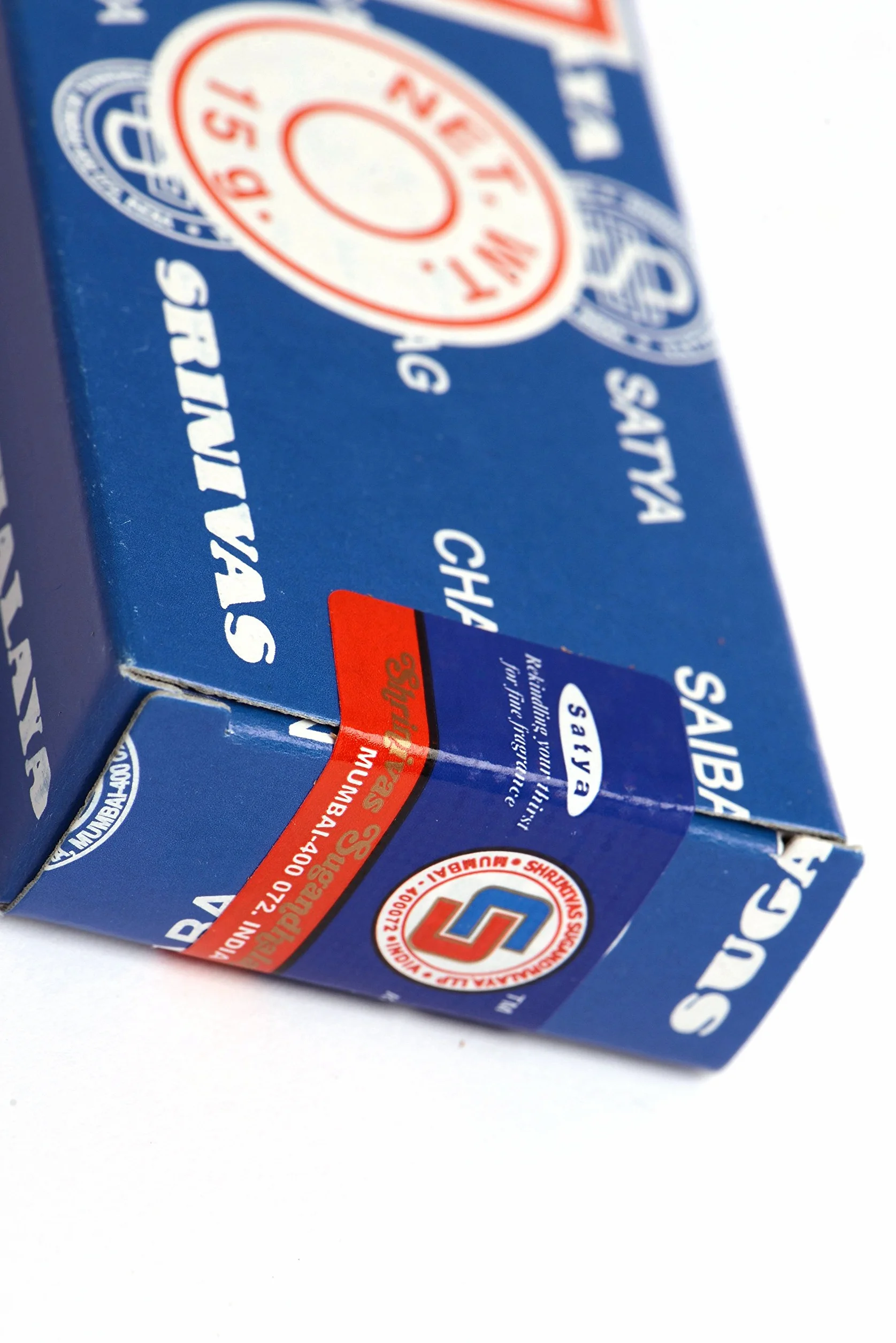Nag Champa Encens Lot 12 Paquets 15 g 180 g Bleu