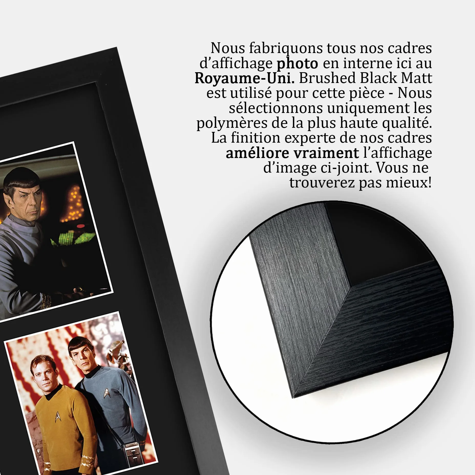 Leonard Nimoy Star Trek A3 Cadeaux Imprimé Signé Autographe Photo Encadré