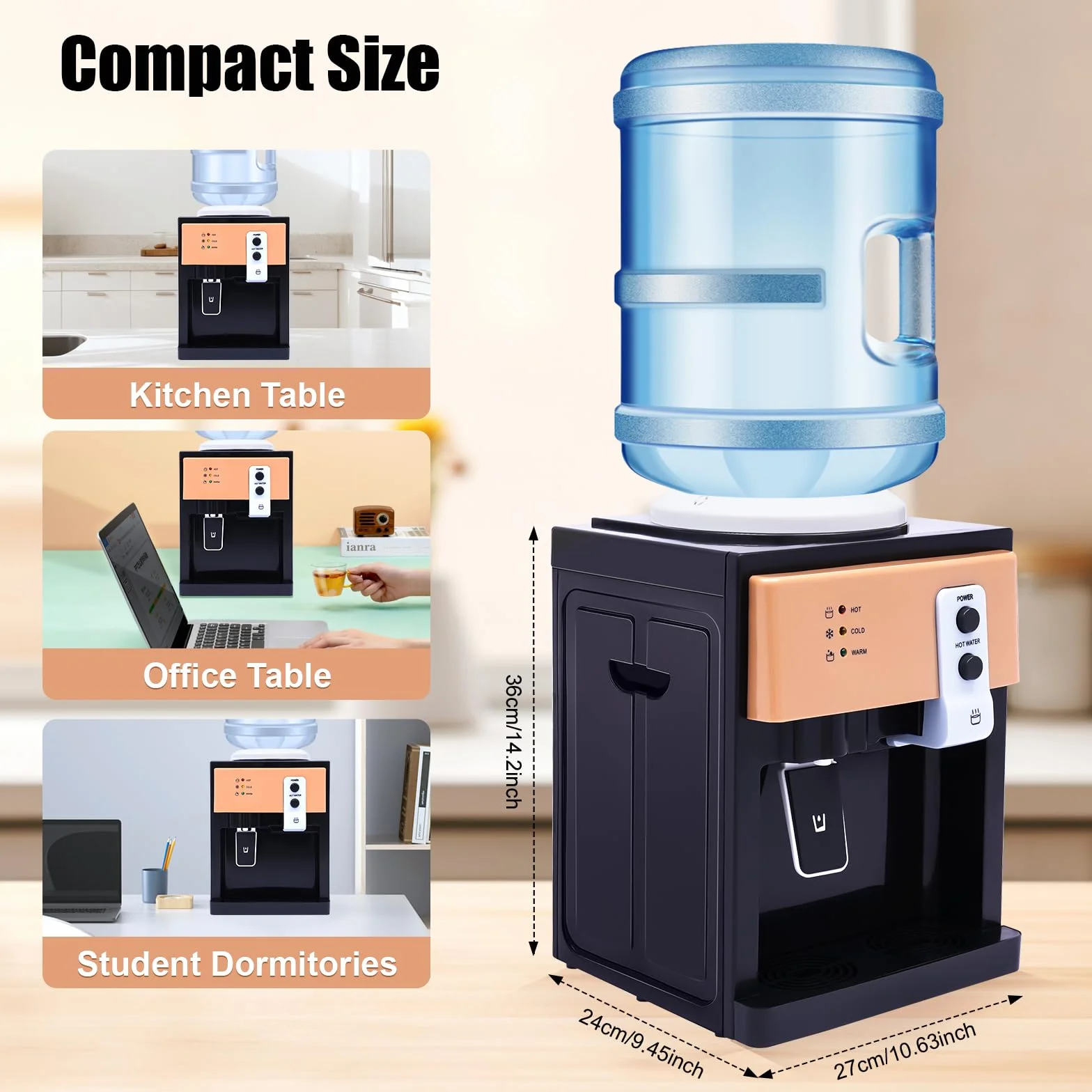 Distributeur d'eau Électrique 5 L 220 V 550 W Machine Eau Froide/Chaude Bureau