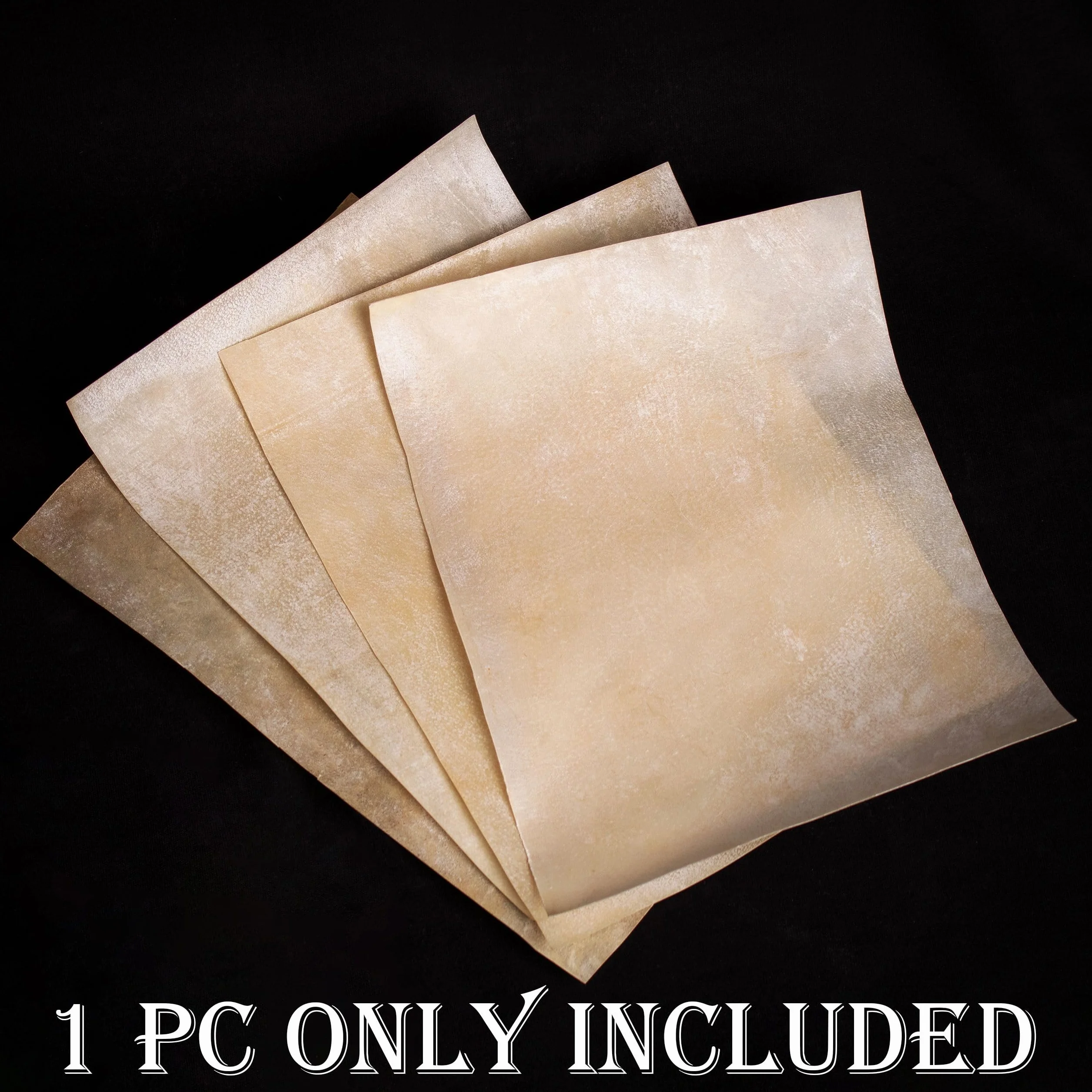 Mythrojan Papier parchemin médiéval en cuir véritable prédécoupé 15,2 x 20,3 cm pour sculpture et gaufrage