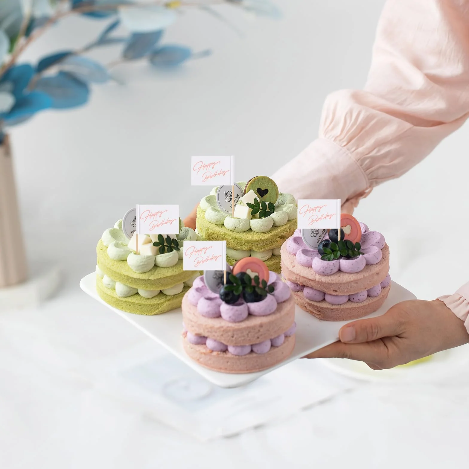 300 Pcs Drapeau Cure-Dent étiquettes D'aliments pour Buffets étiquettes Vierges pour Mini-Gâteaux