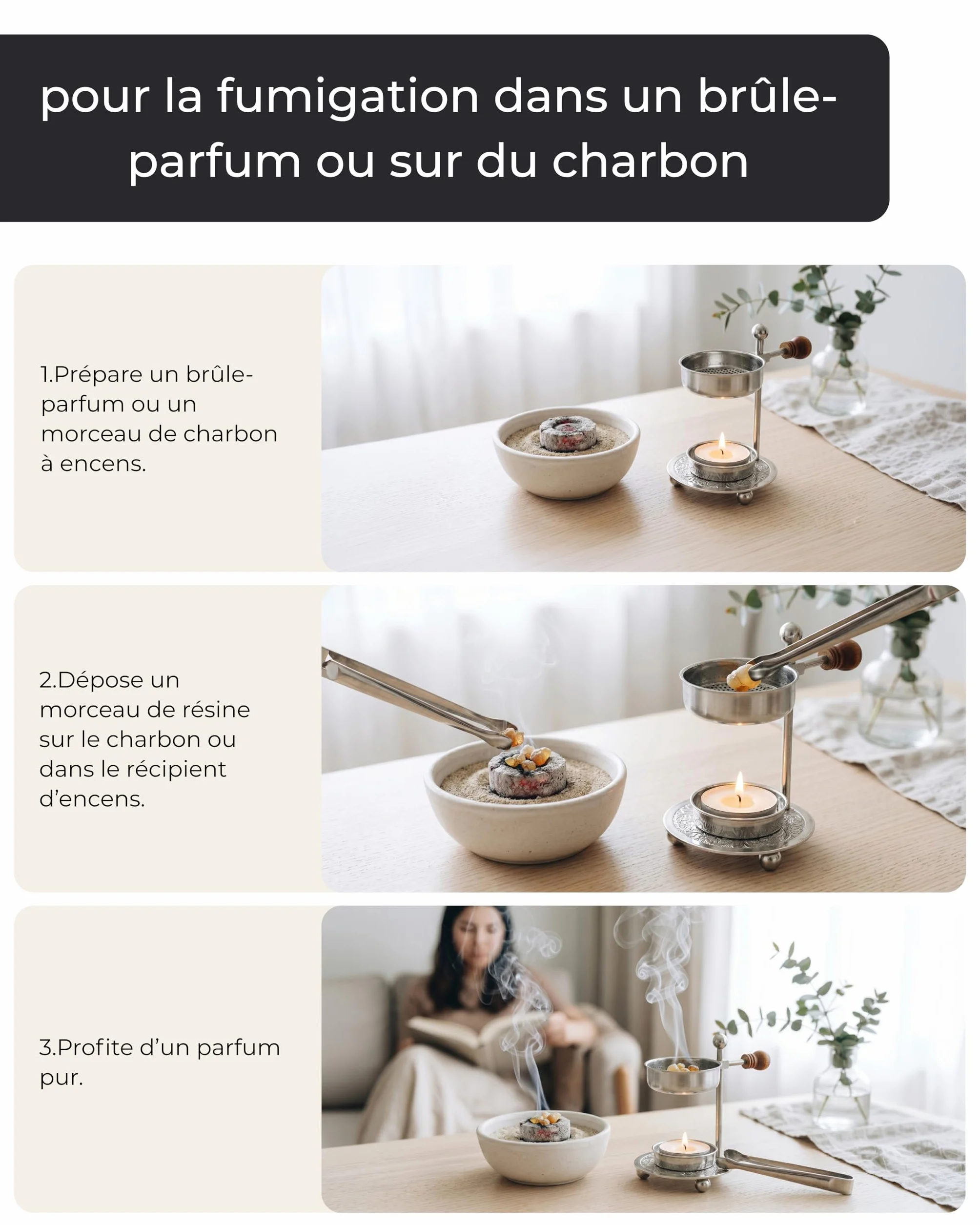 Incensera Oman 1er Choix Encens à Fumer 50 g Boswellia Sacra Frankincense Résine Caoutchouc Arabique