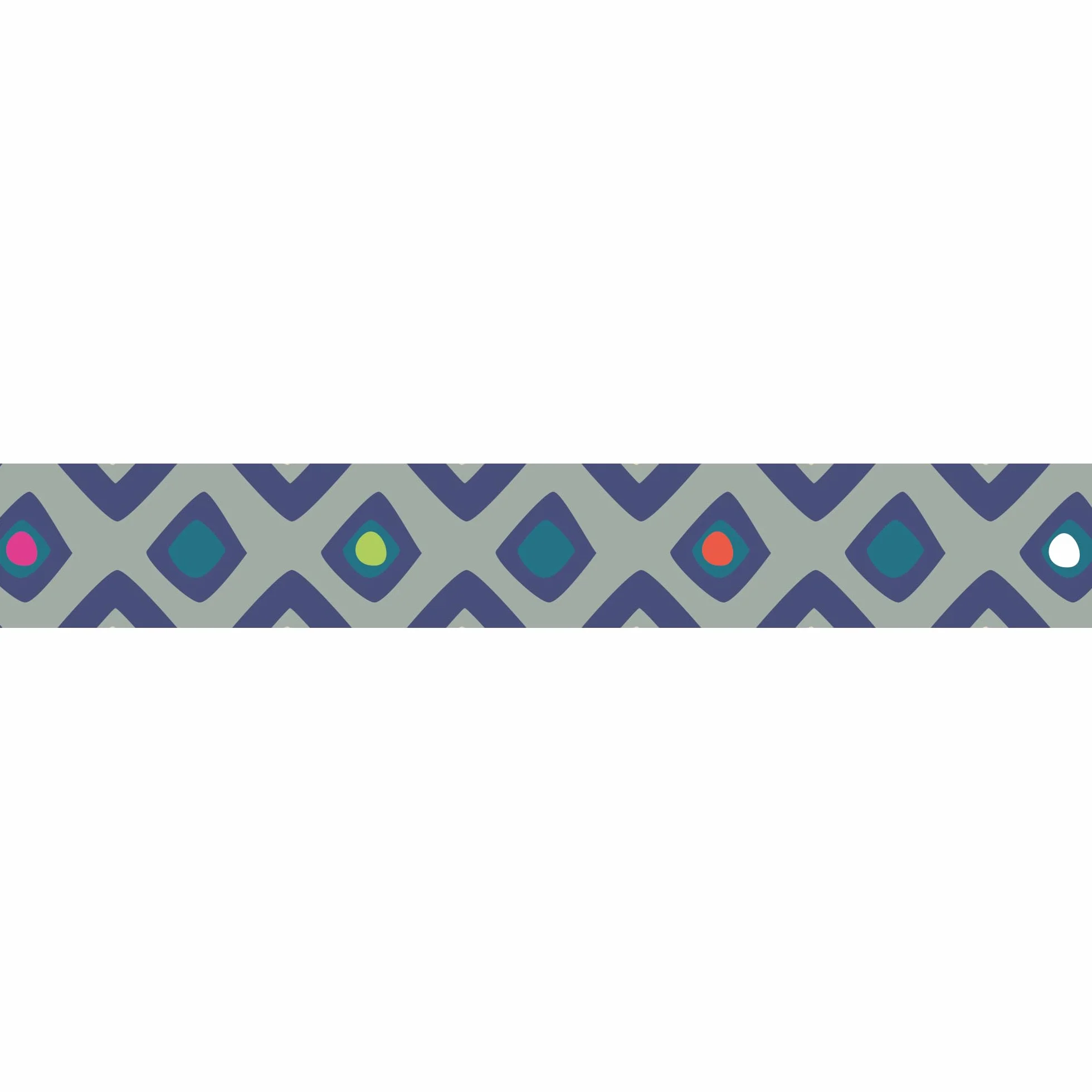Frise adhésive 5x300cm TRIBAL BLEU