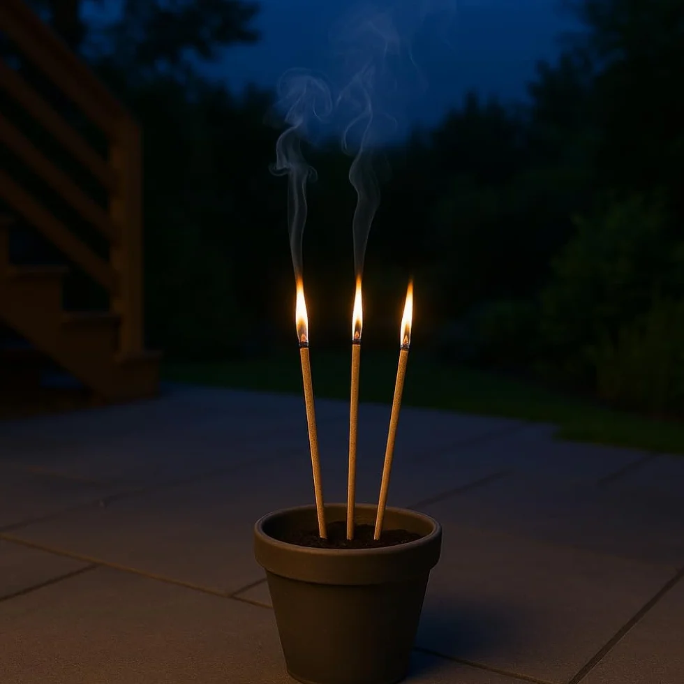 Pack de 30 Bâtons Encens Géants Citronnelle 40 cm Anti Moustiques Jardin Terrasse