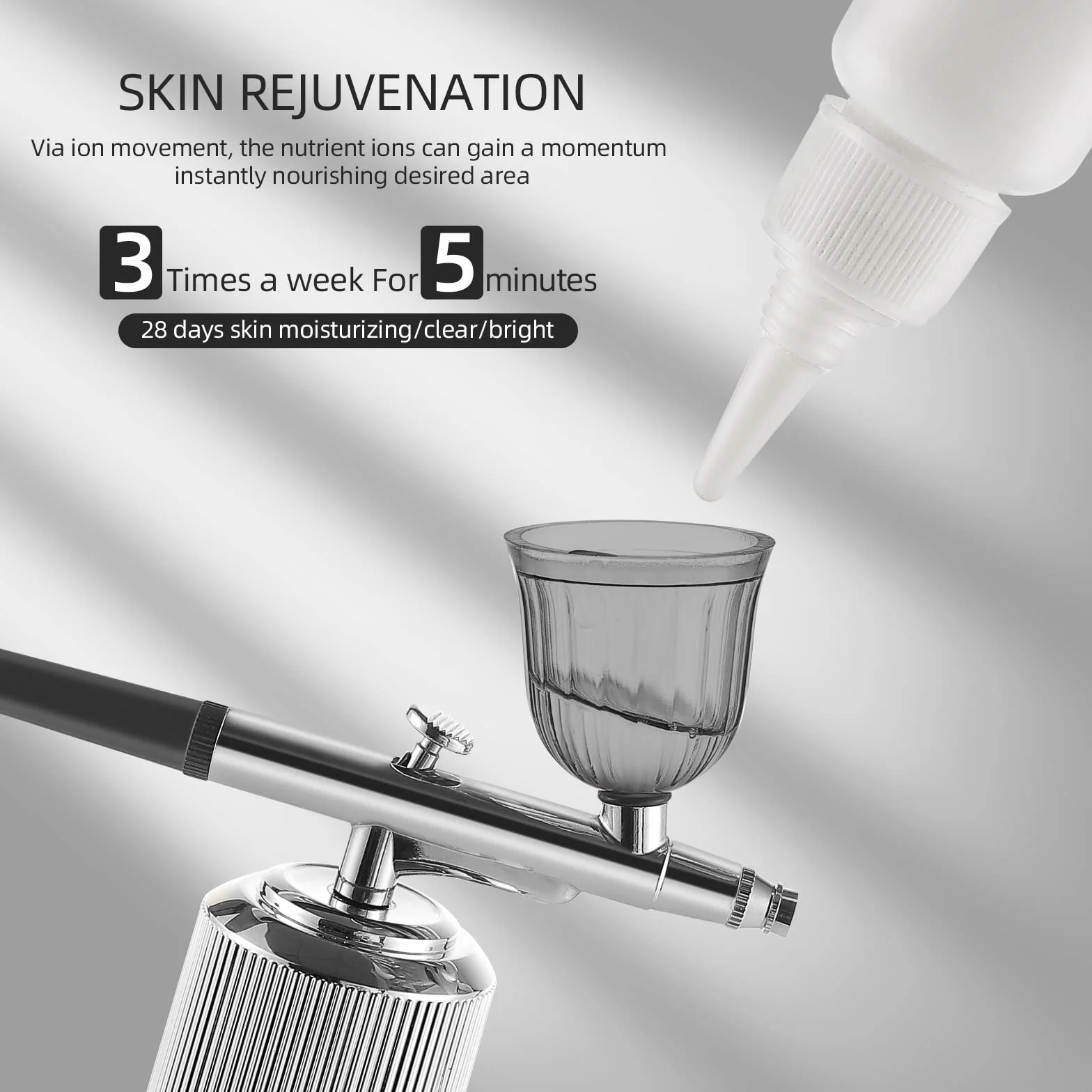 Kit aérographe sans Fil Rechargeable Portable avec compresseur pour Peinture Maquillage