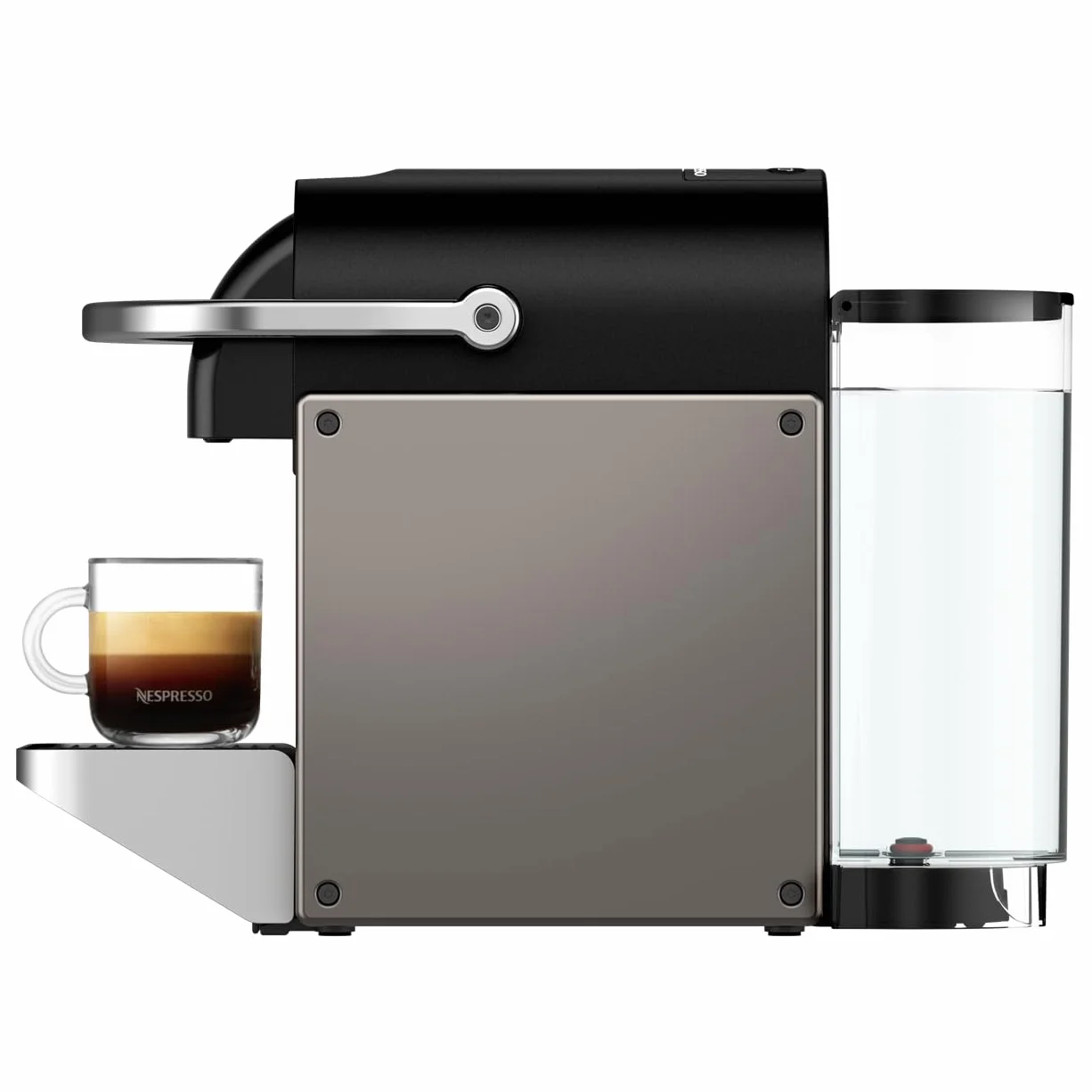 Krups Nespresso Pixie Machine à Café Titane 19 Bars Design Compact Expresso Lungo