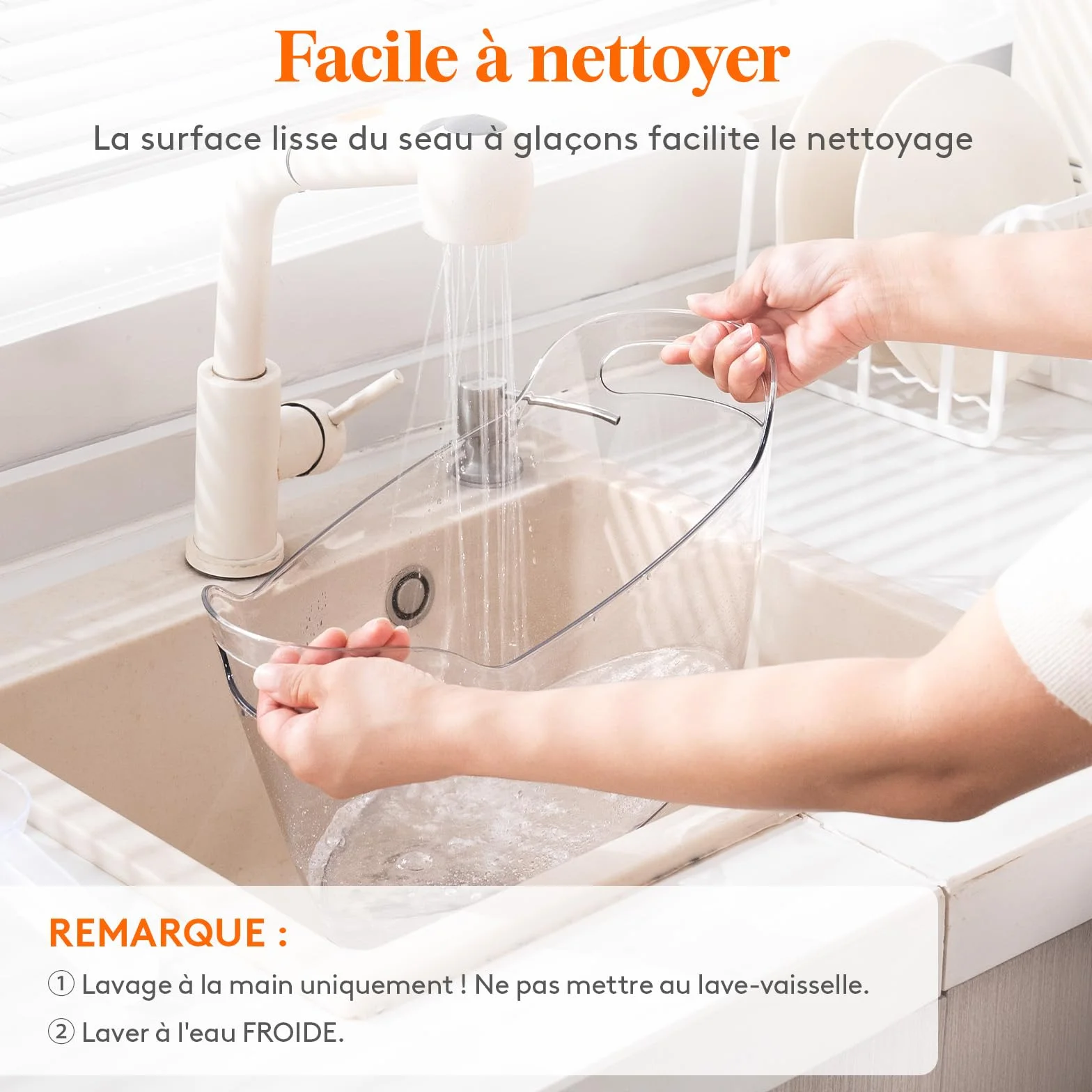 Lifewit Seau à Glace Portable 6.5L, Seau à Champagne avec Cuillère, Plastique Rafraîchisseur de Bouteille de Vin, 38×18×20 cm, Lot de 2