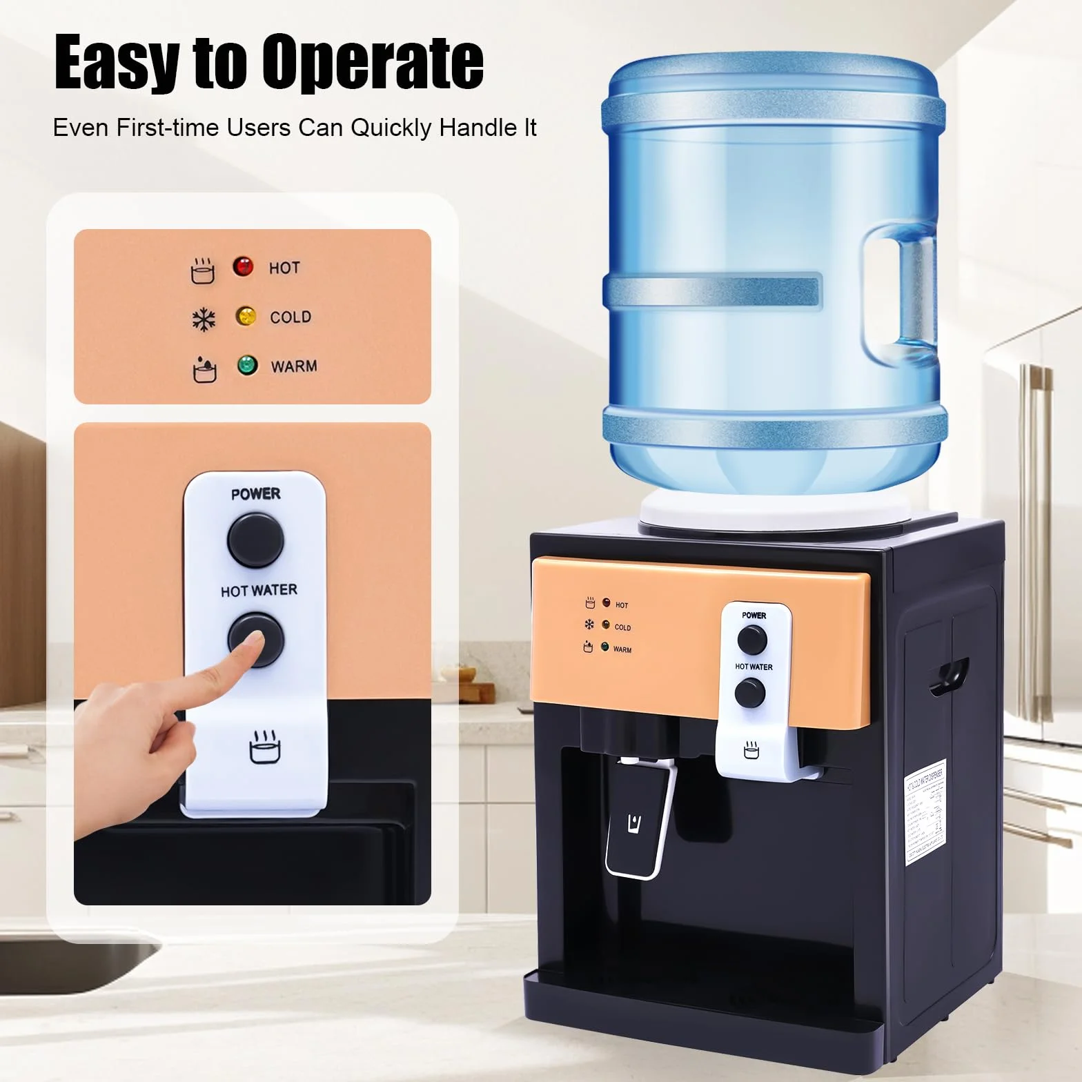 Distributeur d'eau Électrique 5 L 220 V 550 W Machine Eau Froide/Chaude Bureau