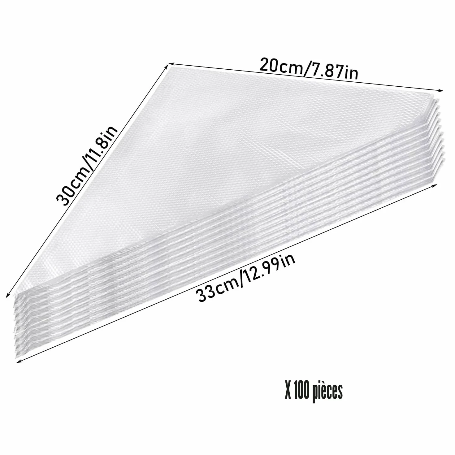 Poches à Douille Jetables Professionnelles pour Pâtisserie - Lot de 100