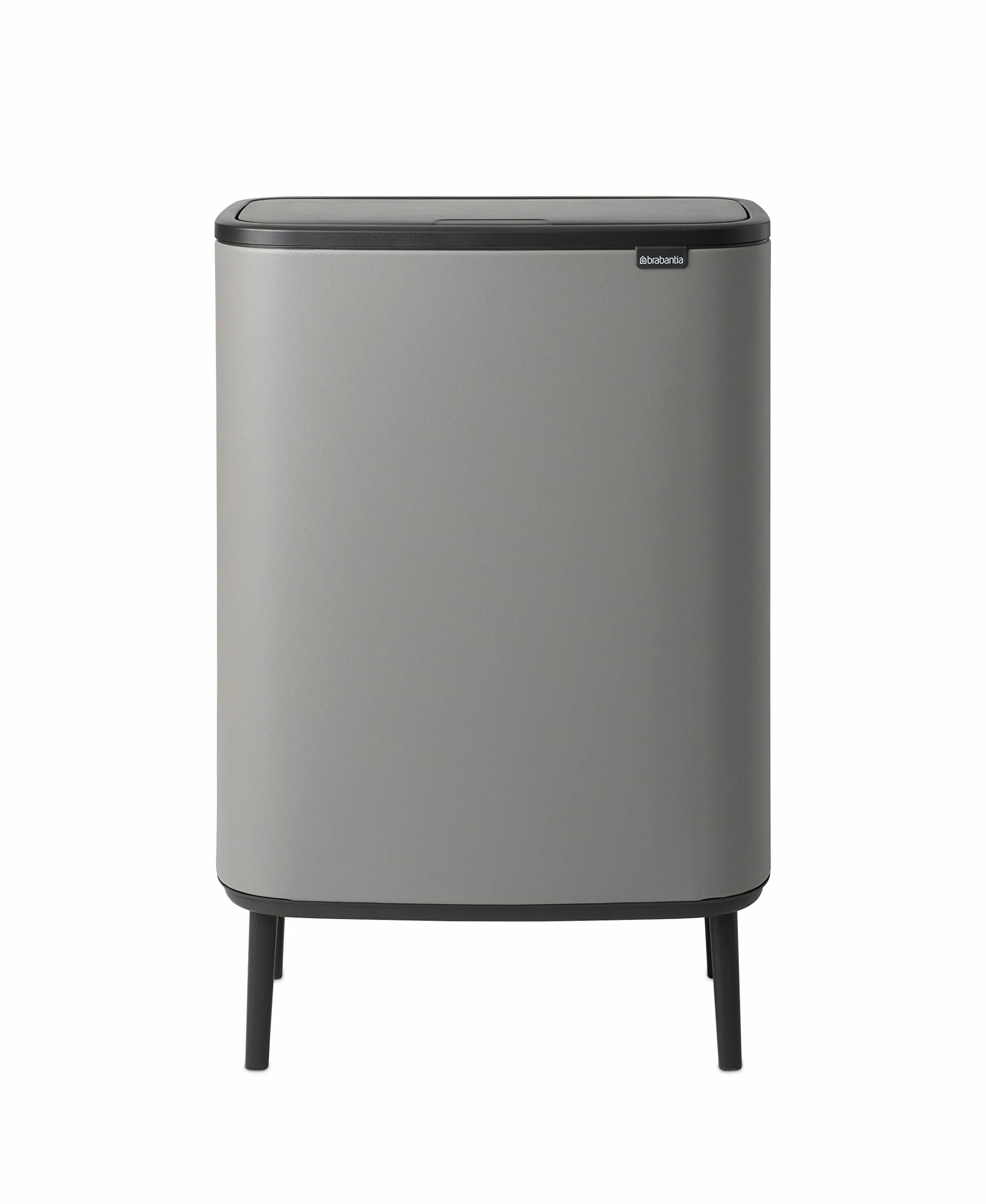 Brabantia Poubelle Bo Touch Bin Hi 2x30L Mineral Concrete Grey