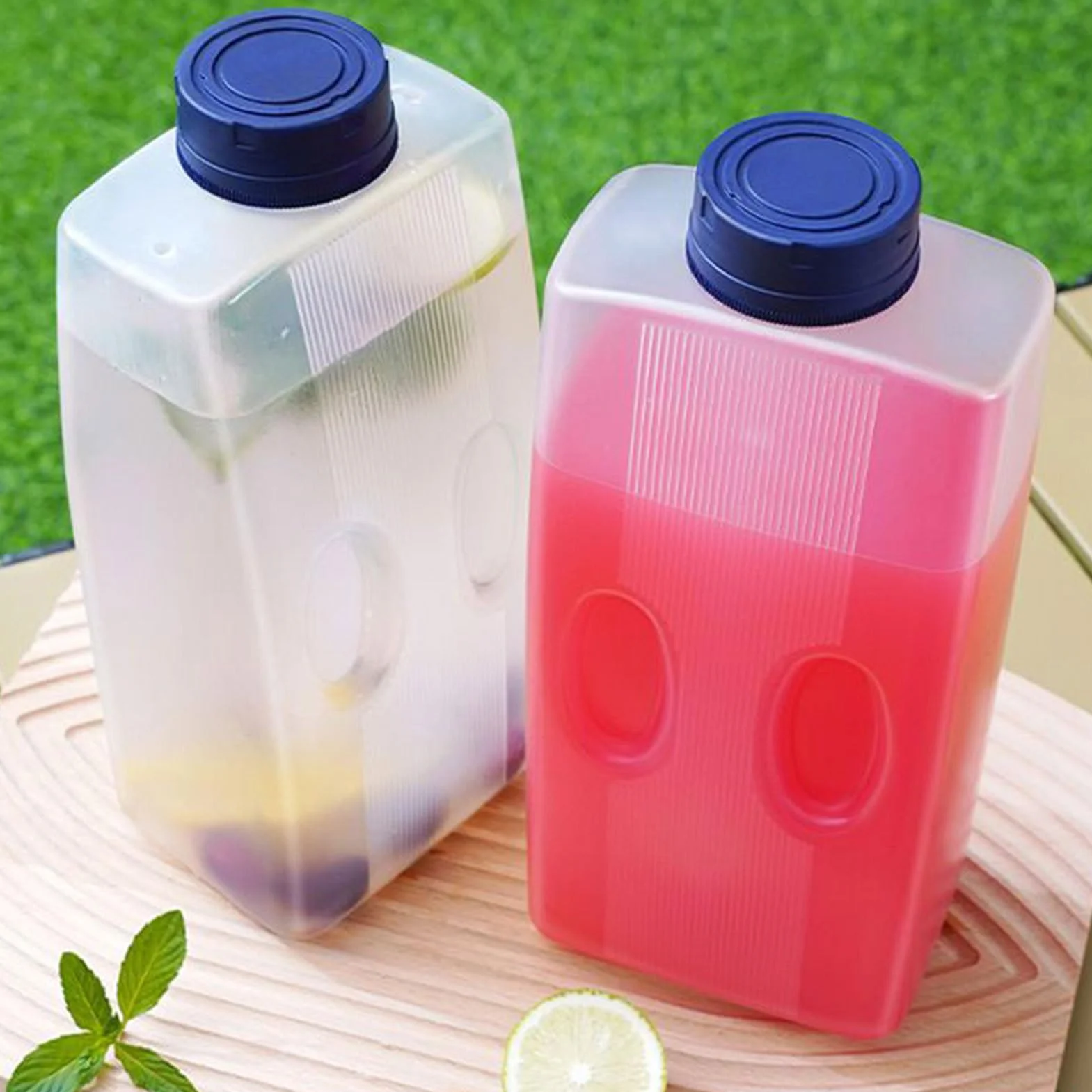 Bouteille Vide pour Jus 2 Litres Anti-Fuite Distributeur de Boissons Rafraîchissant
