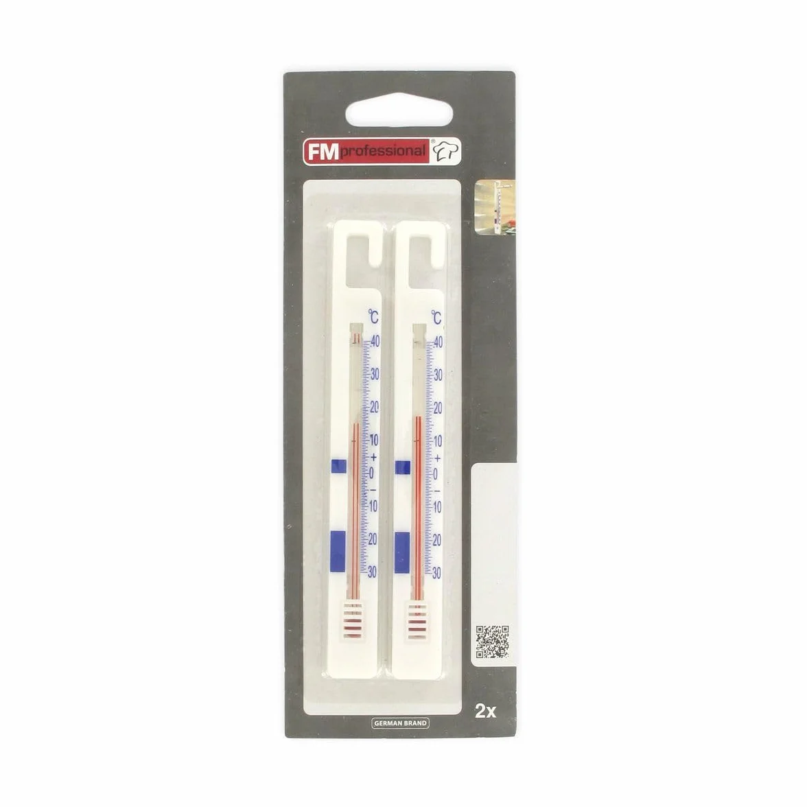 Thermomètre réfrigérateur et congélateur FM Professional Lot de 2 plastique blanc 15,5 cm