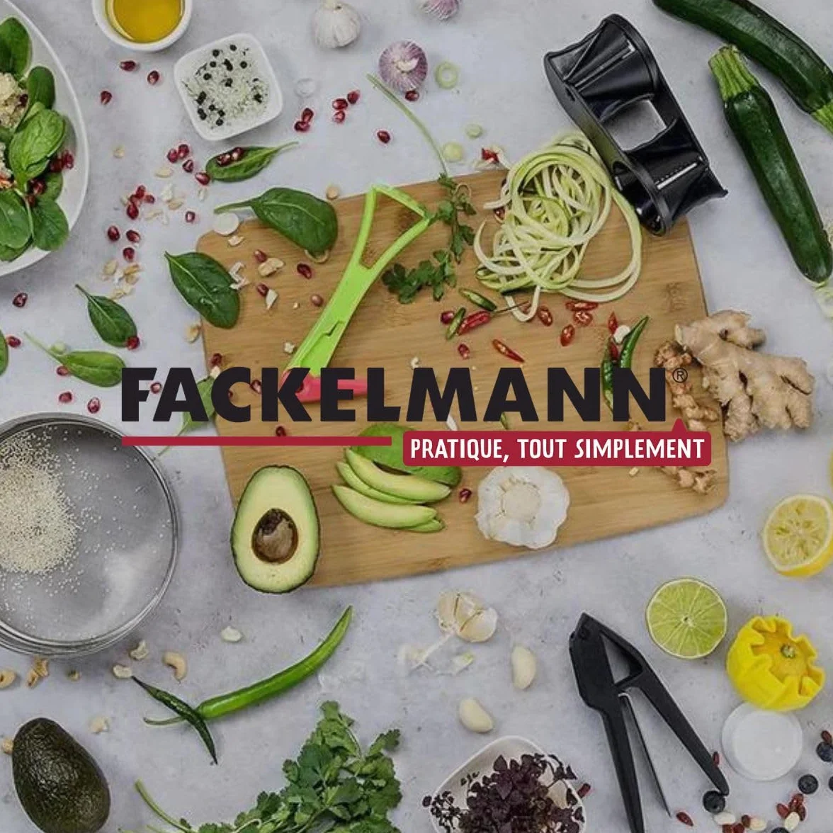 Fackelmann Presse-purée à levier, Acier inoxydable, 29 x 10 x 8,5 cm
