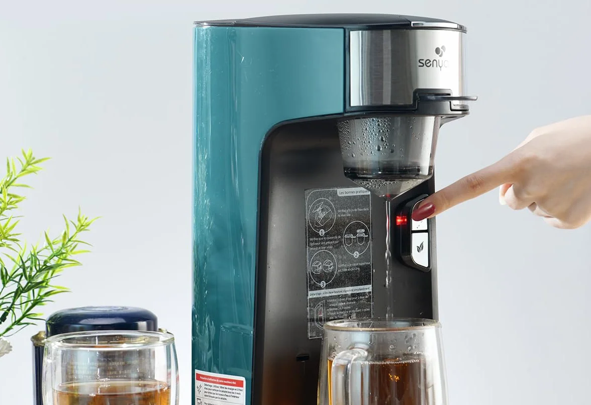 Machine à thé Tea Time SENYA, théière électrique 1415 W avec infuseur amovible