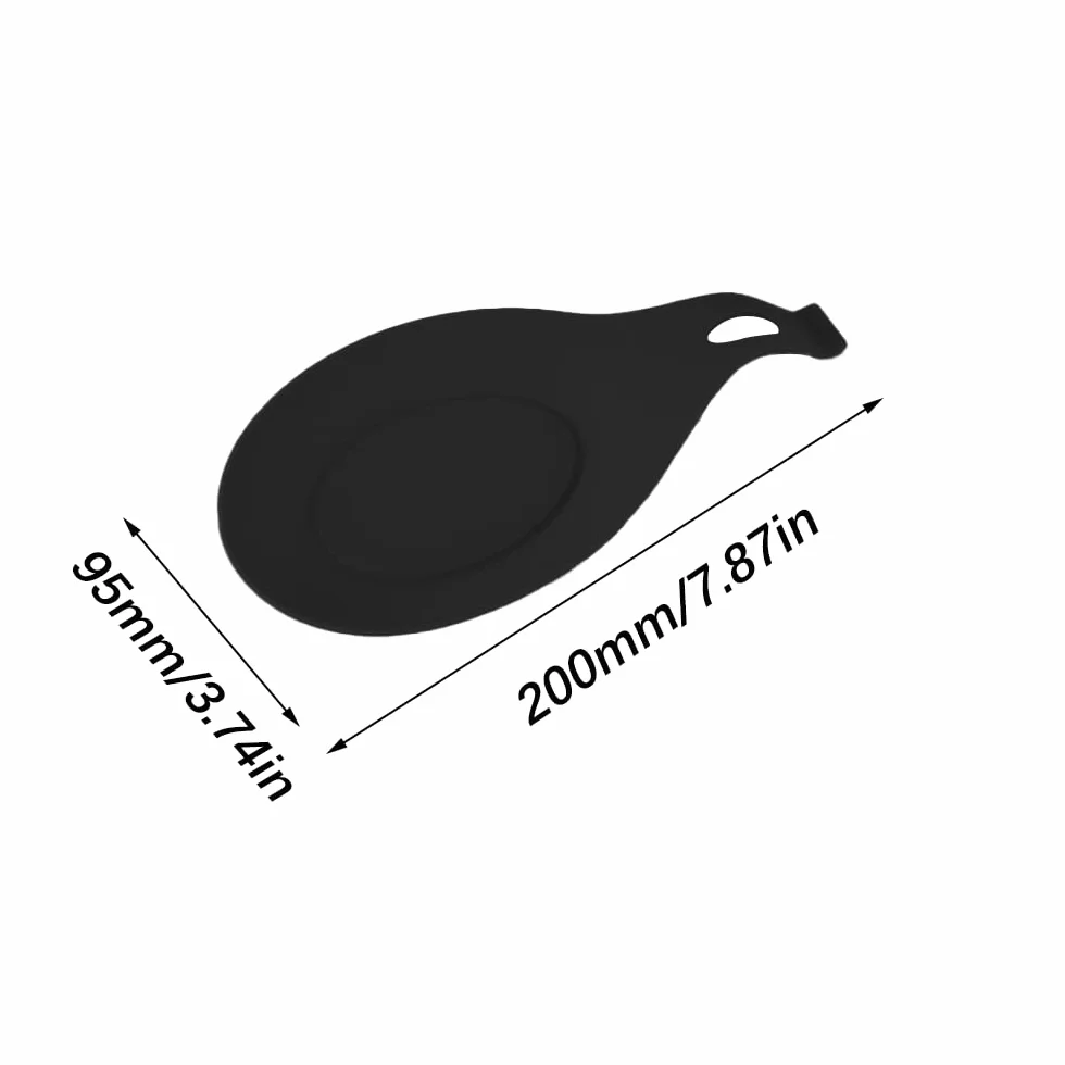 Repose Cuillère en Silicone, Porte-Cuillère de Cuisine, Ustensile