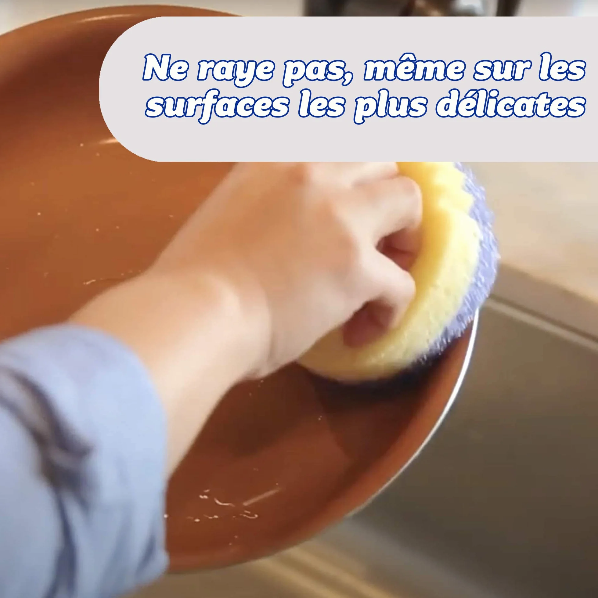 Scrub Daddy Scrub Mommy Eponge Vaisselle Reutilisable Lavable Cuisine Salle de Bain Flextexture Lot de 3