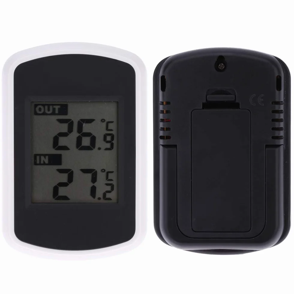 Station Météo Thermomètre Numérique sans Fil LCD Intérieur Extérieur Mesure Température