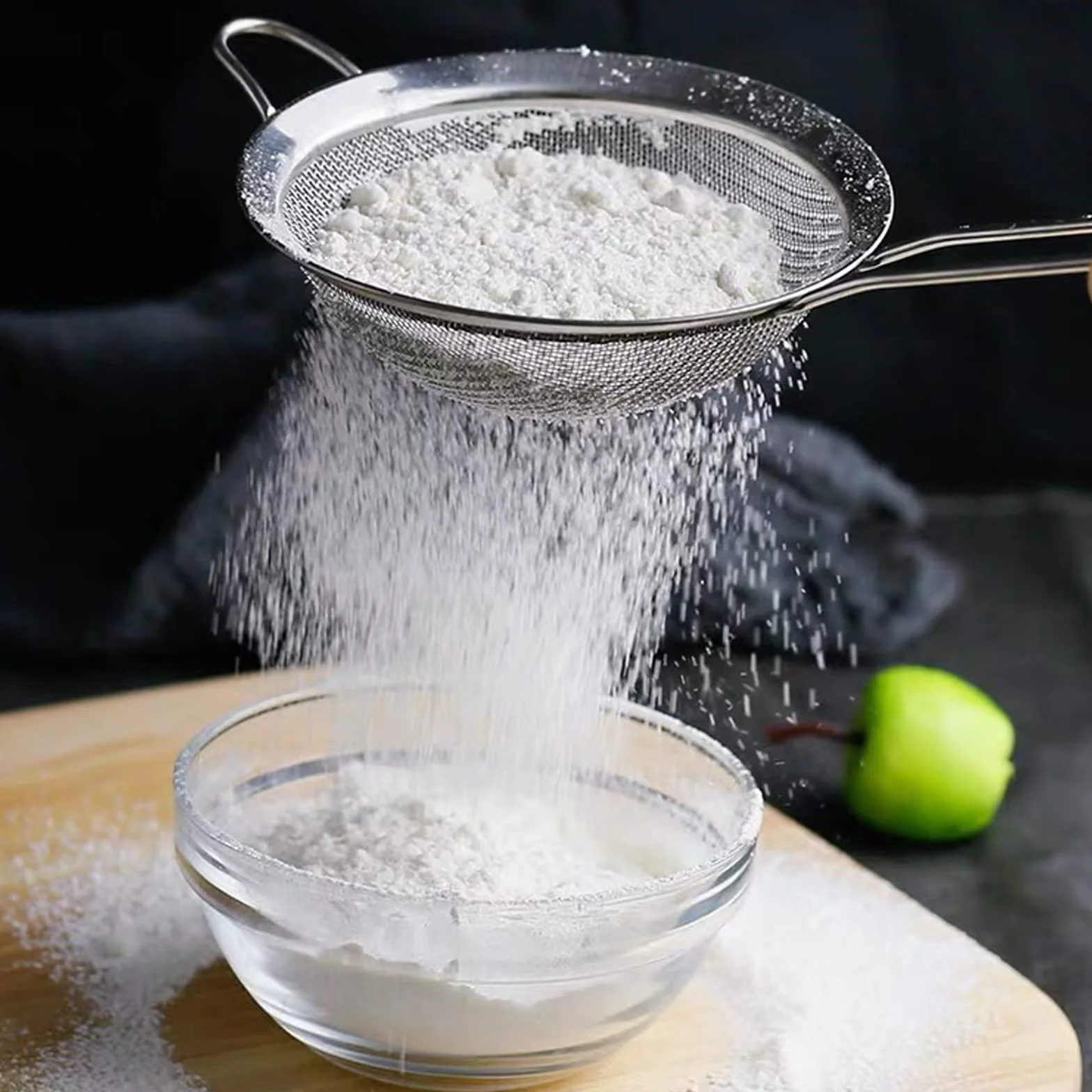 Relota Passoire Inox 19/25/35 cm Tamis Cuisine Maille Fine Filtre Égoutter Poudre Pâtisserie