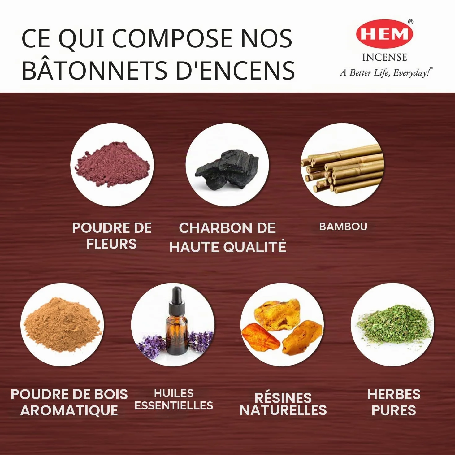 Encens Bois de Santal, 120 Bâtons, Paquet de Six, Roulée à la Main en Inde
