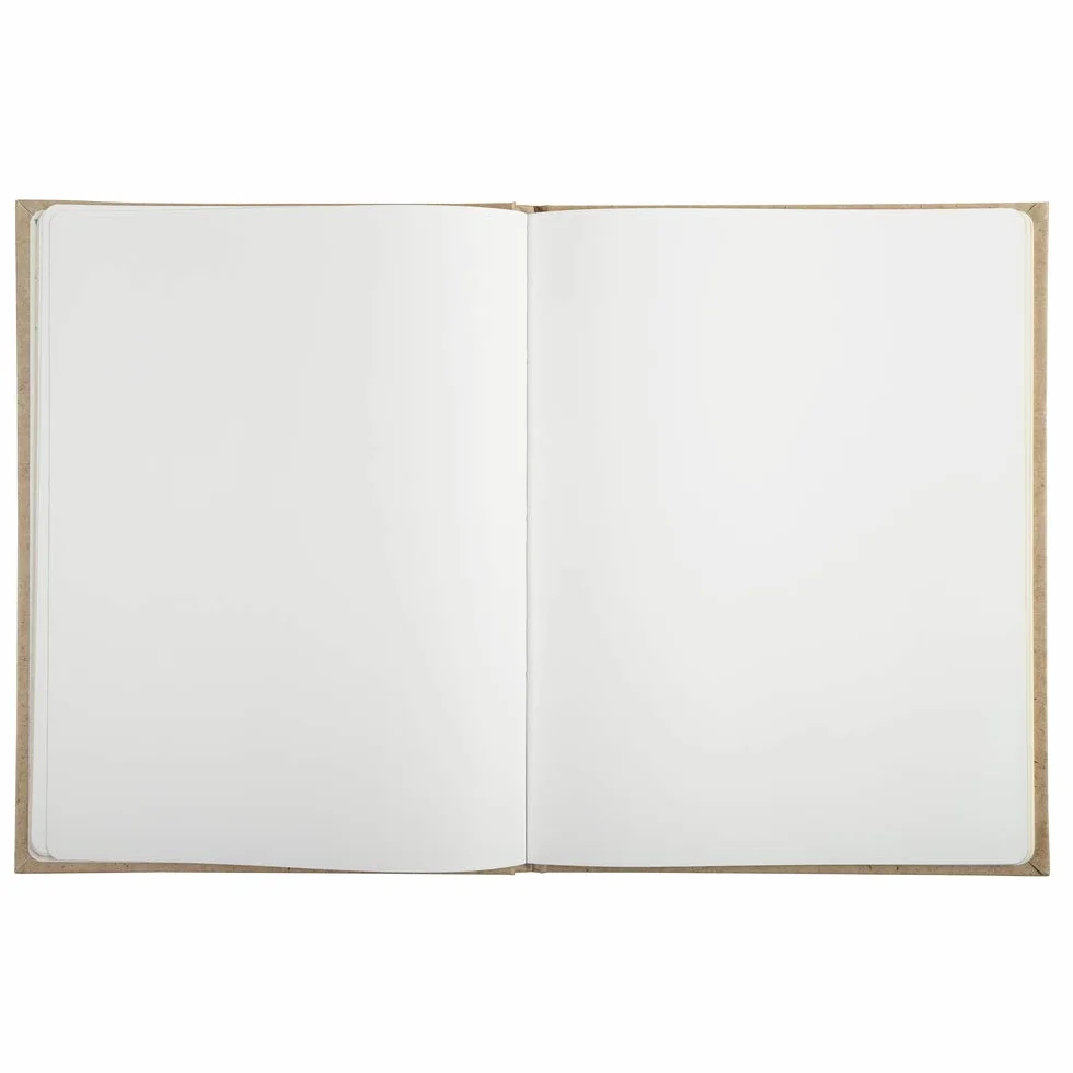 Exacompta Livre d'or Kraft Format vertical 27x22 cm 100 pages blanches