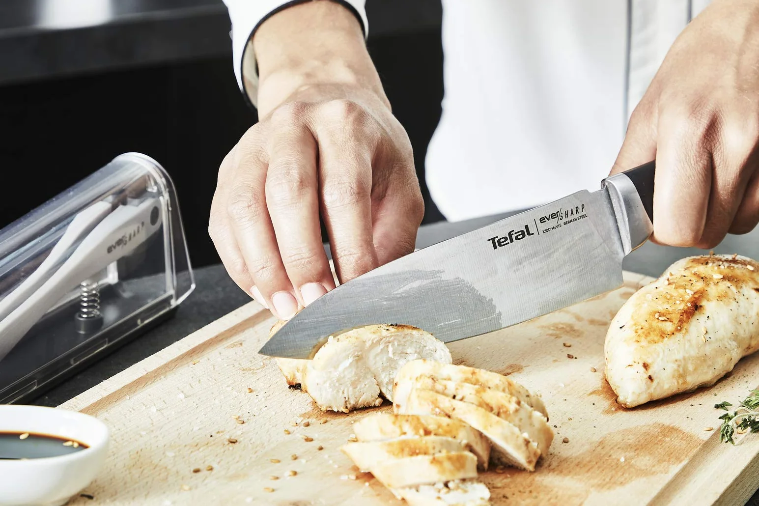 Tefal Ever Sharp Couteau chef 16,5 cm acier inoxydable allemand