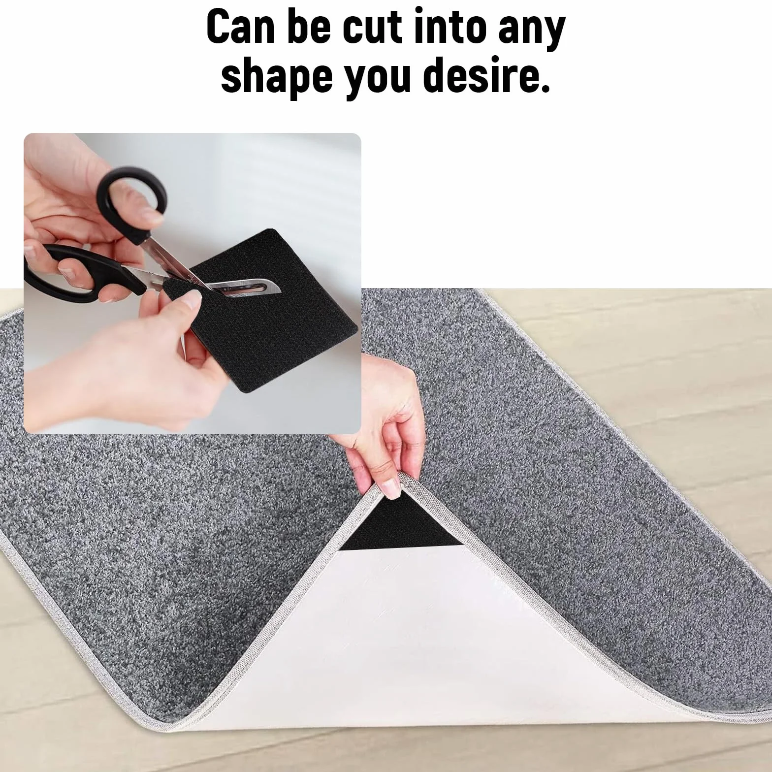 MINGBOLIN Anti Dérapant Tapis 10 Pièces – Adhésifs Réutilisables pour Parquet, Fixation Sûre sur Sol Lisse, Protection Sol