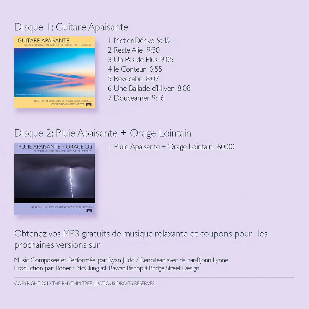 Coffret 4 Albums Sons Nature Relaxation Méditation Sommeil
