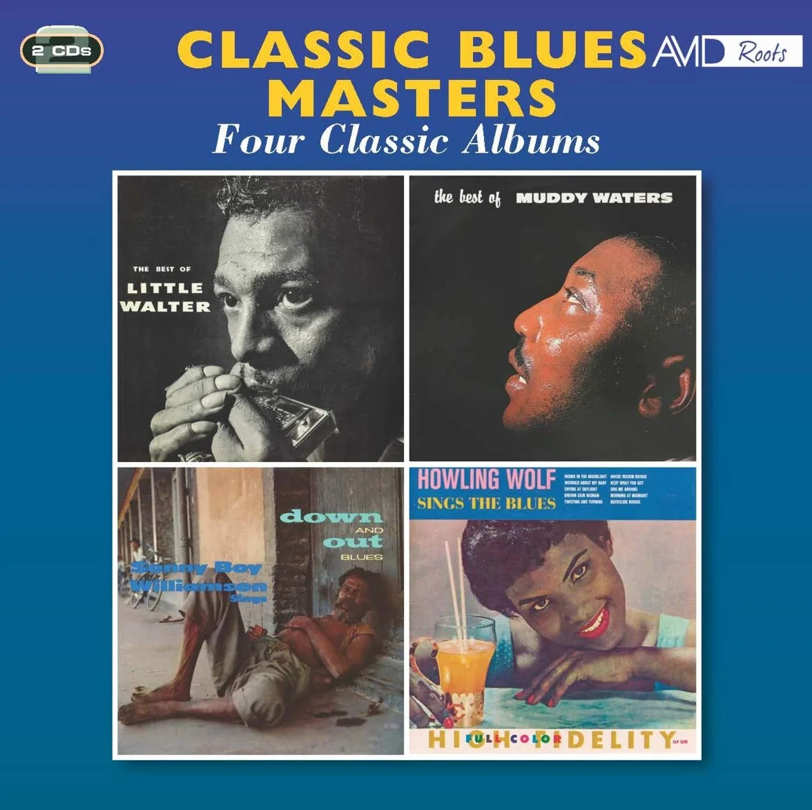 Classic Blues Masters Four Classic Albums Little Walter Muddy Waters Down And Out Blues Sings The Blues