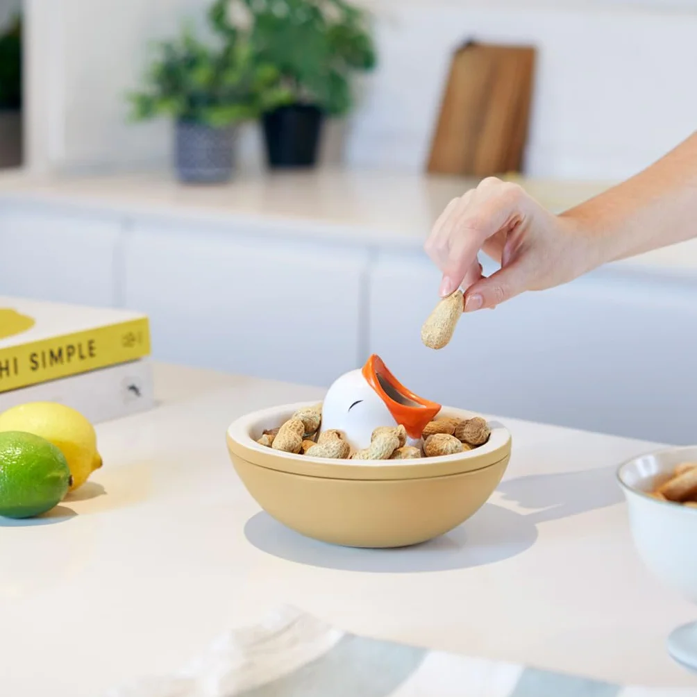 Balvi Bol apéritif Hungry Bird avec compartiment pour coques noix