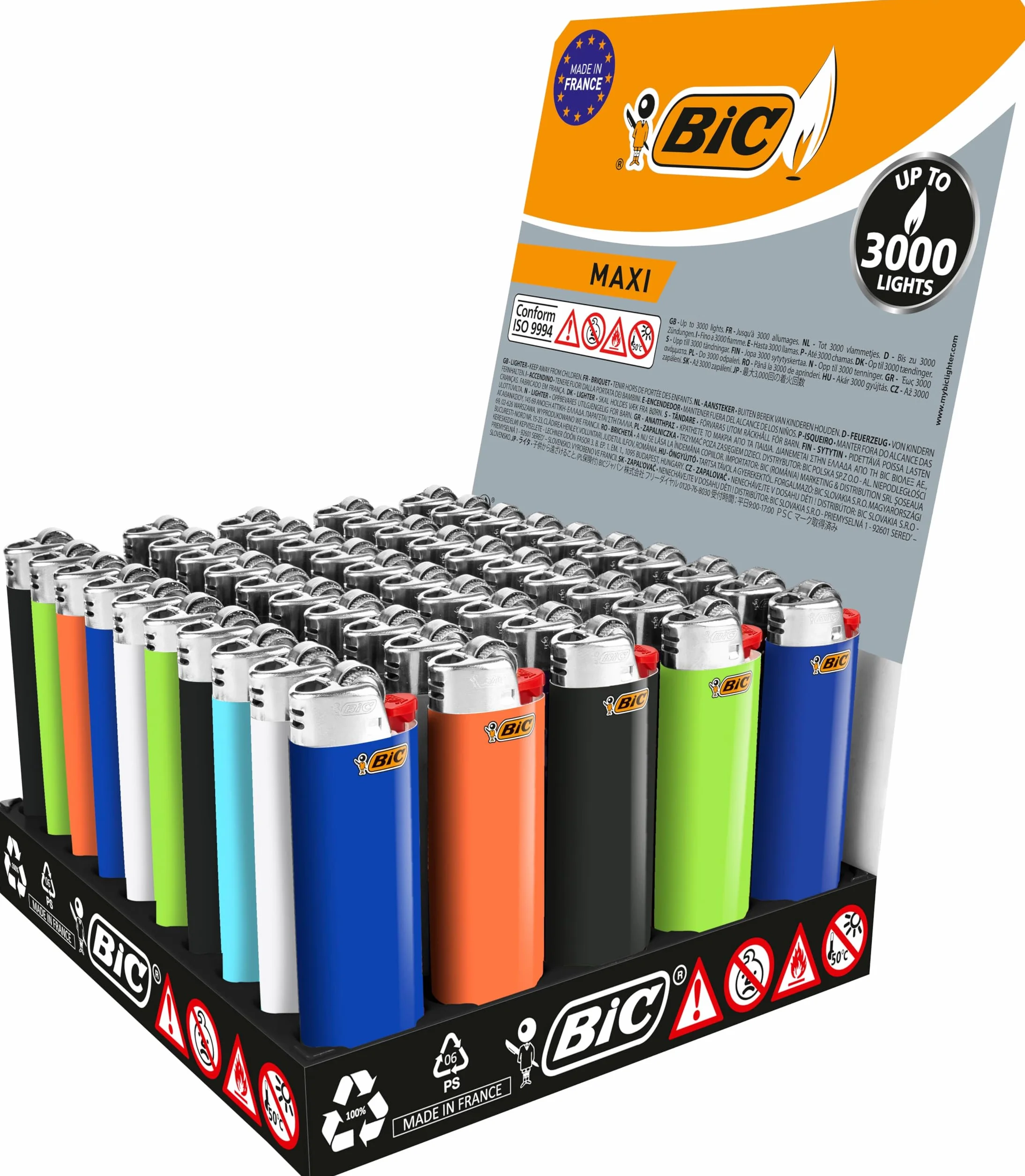 BIC 50 Maxi briquets Assortis