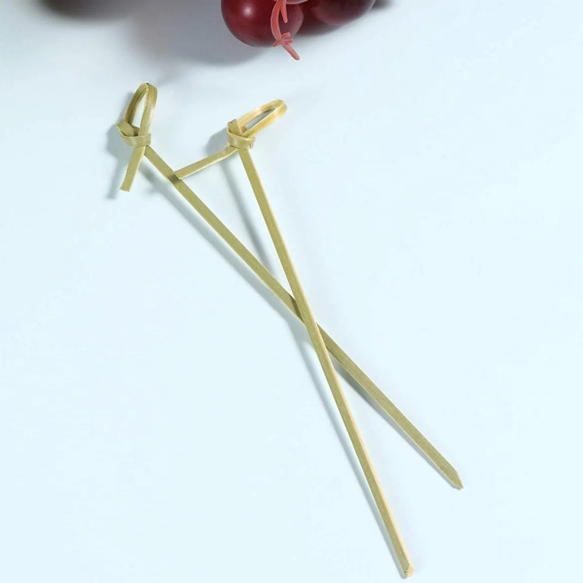 Pics à Cocktail Cure Dents en Bambou 7cm Lot de 100 - Brochettes Apéritifs pour Fête