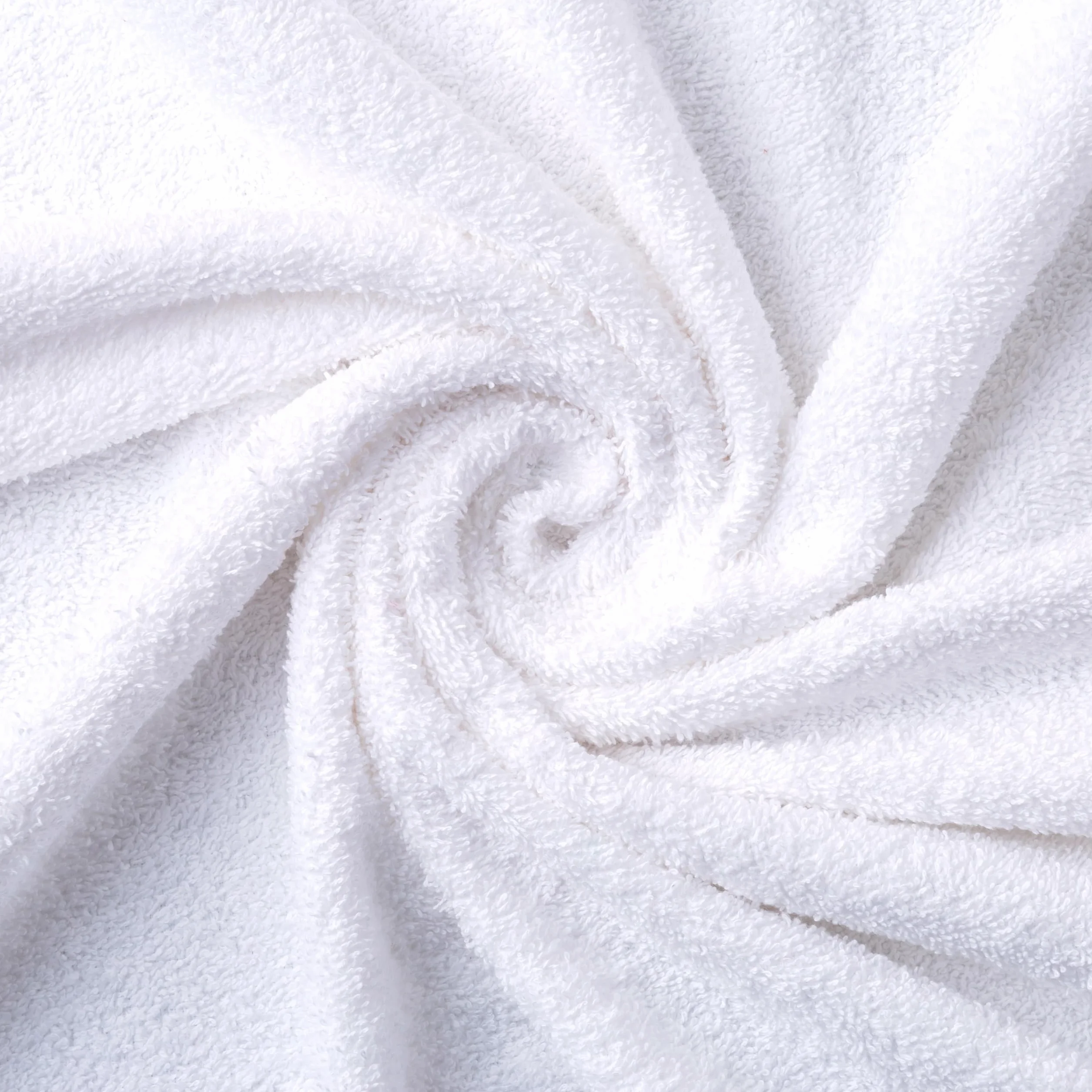 Lot de 12 Serviettes de Toilette 30x30 cm 100% Coton 550 g/m² Premium Blanc