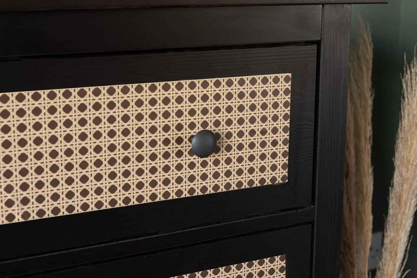 d-c-fix film adhésif décoratif Tissé Canne 45 cm x 2 m pour meuble cuisine armoire table moderne durable