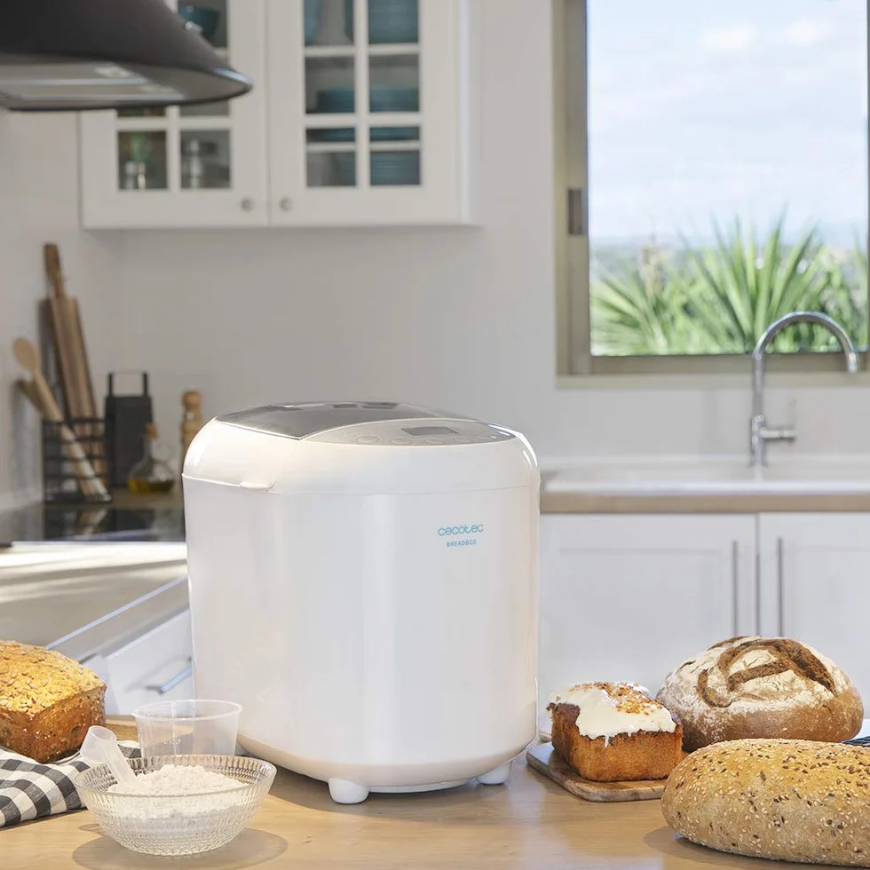 Cecotec Machine à Pain Bread&Co 1000 Delicious 1 kg 19 Programmes Automatiques 15 Heures Programmables