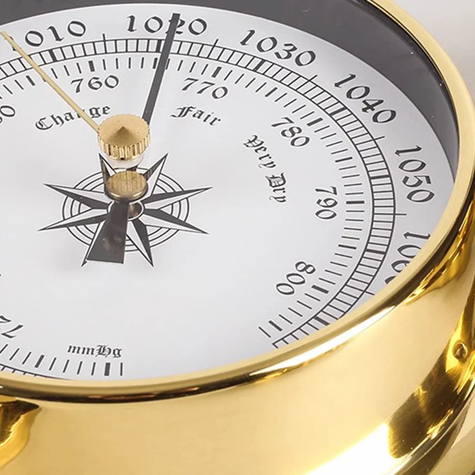 Horloge de Marée Cuivre 115 mm Bateau Station Météo Suspendu