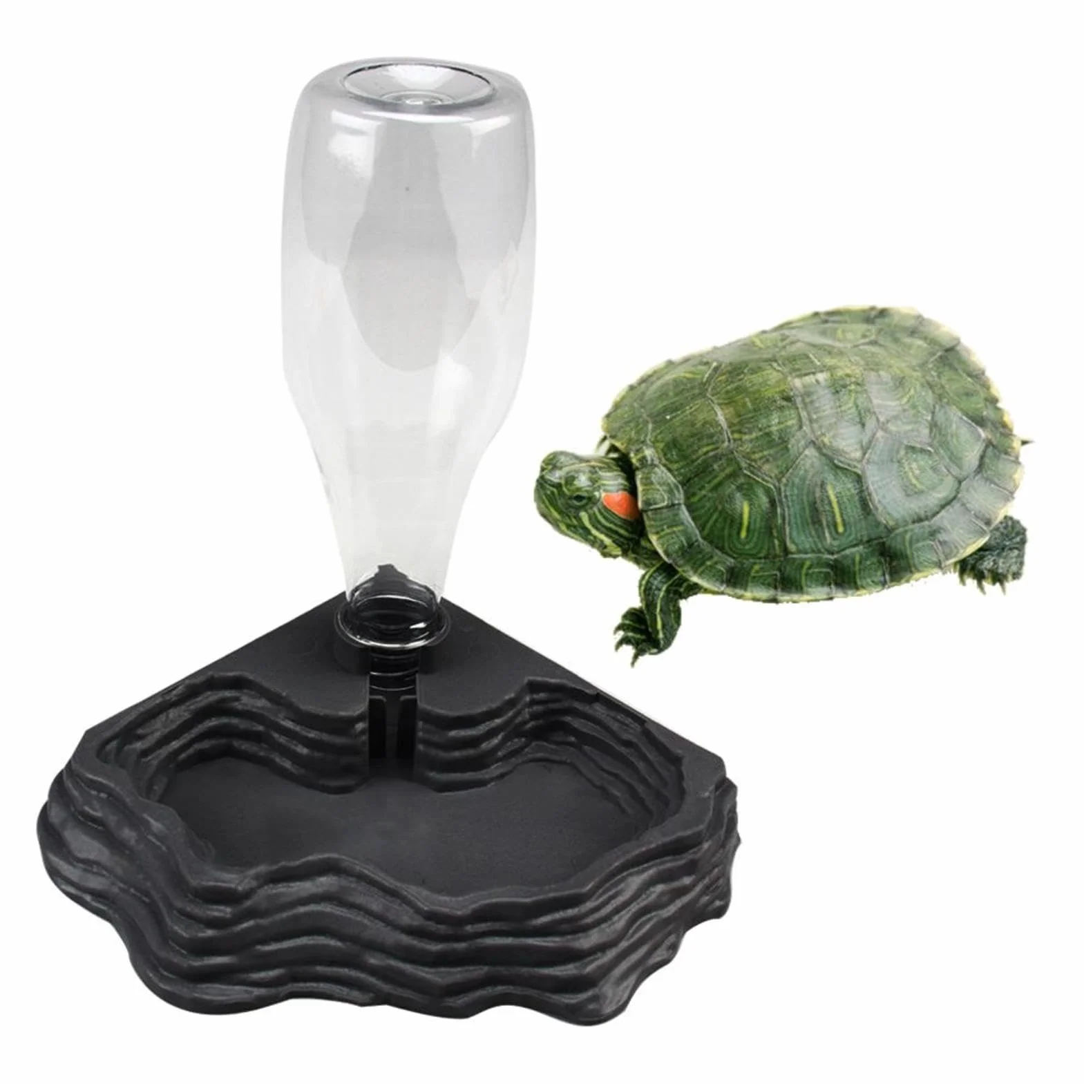Distributeur d'eau pour reptiles Fontaine automatique pour terrarium cascade siphon amphibien bol à boire